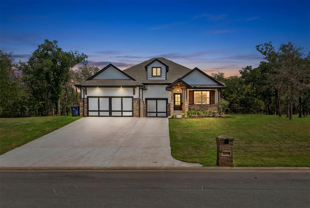 Nearly new Homes by Taber home situated on a full 1.02-acre homesite in Cordillera Ranch! Built in 2025, this thoughtfully designed Shiloh Half Bath floor plan offers 4 bedrooms, 2.5 baths, 2,000 square feet of indoor living space, an additional 295 square feet of covered outdoor living, and a 3-car garage with an in-ground storm shelter.The open-concept living area is designed for both everyday comfort and entertaining, featuring a beautiful coffered ceiling, crown molding, large windows, and wood-look tile. At the center of the home, the kitchen offers custom cabinetry extending to the ceiling, under-cabinet lighting, soft-close drawers and hinges, 3 CM countertops, stainless steel appliances, 5-burner gas cooktop, modern tile backsplash, corner pantry, and an oversized island with farmhouse sink, dishwasher, and convenient trash pullout.The private primary suite provides a relaxing retreat with a sloped ceiling, two walk-in closets, and a spacious en suite bath featuring separate vanities, a freestanding soaking tub, private water closet, and European-style walk-in shower. Three additional bedrooms provide plenty of flexibility for family, guests, or home office space.Step outside to a covered patio complete with a wood-burning fireplace, gas line, and TV hookup—an ideal spot to entertain, watch the game, or simply enjoy the extra breathing room provided by the acre-sized lot. Additional features include a tankless water heater, whole-home air filtration system, R-44 insulation, Cat6 wiring, double-pane Low-E windows, smart-home features, underground sprinkler system, private well, and septic system.