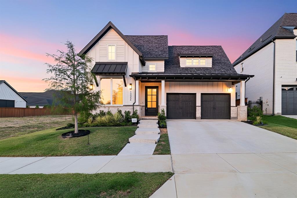 This is your chance to own one of the last remaining single-story homes in Brookside at The Fields, the first and most coveted phase of Frisco’s next billion-dollar destination, Fields West.

Developed by the same visionary team behind Legacy West, Fields West is a $10+ billion master plan that will redefine North Texas luxury, with 55 acres of high-end retail, world-class dining, boutique hotels, and entertainment just minutes away. Situated next to the PGA of America Headquarters, Omni PGA Resort, and across from the upcoming Universal Studios Kids Park (opening May 2026), this location represents the future of Frisco living.

Inside, this modern farmhouse features high ceilings, elegant chandeliers, and a bright, open layout designed for both function and flow. A flexible front room makes the perfect home office, media room, or gym. The chef’s kitchen features a waterfall-edge quartz island, double ovens, custom cabinetry, and a double-door wine fridge, opening seamlessly to a living area highlighted by 12-foot ceilings, built-in speakers, and wall-to-wall sliding glass doors.

The primary suite is a peaceful retreat with spa-style lighting, a large walk-in shower, and a spacious closet. Secondary bedrooms are thoughtfully placed for privacy, and a 3-car tandem garage offers room for vehicles, storage, or your golf cart.
Step outside to a covered patio with motorized shades overlooking a low-maintenance outdoor area, perfect for relaxing or entertaining, bug-free.

Residents enjoy resort-style amenities including two pools, a modern clubhouse and gym, scenic trails, and community events that bring the neighborhood to life.

With no more single-story homes planned in this section, 13964 Lilydale Rd is a one-of-a-kind opportunity to own a piece of what’s next for Frisco — right at the center of Fields West.