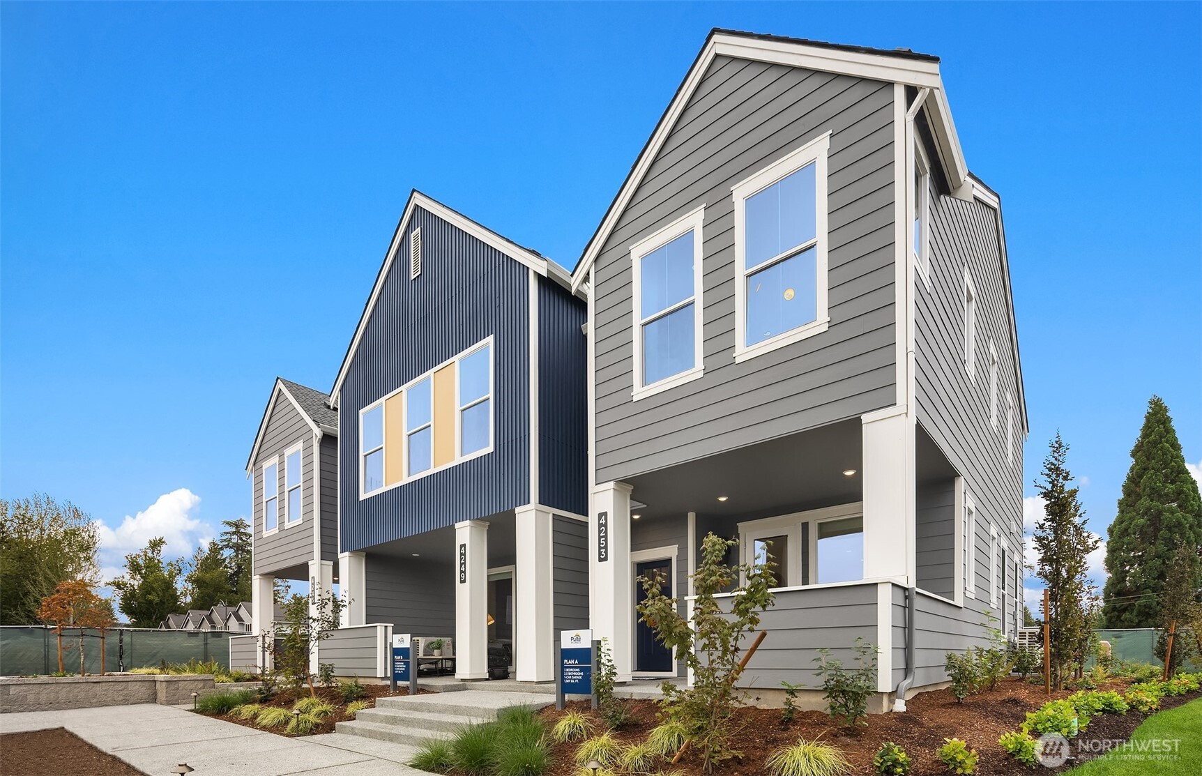 Exterior of Model Home. Always A Corner Unit!