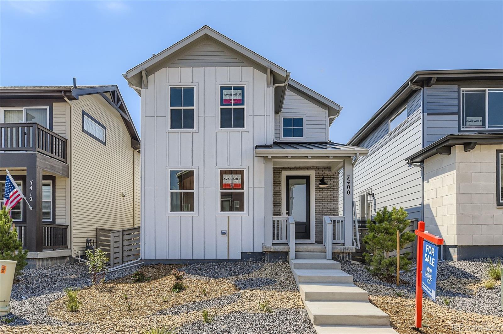 Builder Closeout! Two Blocks from the Park! Fall 2025 Move In - This  3-bedroom, 2 1/2-bathroom, and Pocket Office residence lives larger than you expect with functional spaces for everyone!  It's also the Parade of Homes Winner for Best Design/Best Value!  The 1,642 finished square feet has plenty of room for everyone including a generous kitchen with soft close white cabinets & bright quartz counter tops, spacious island and an open flow to your Dining and Great Room with an abundance of natural light!   Your unfinished basement will provide a canvas for future creativity and even includes rough in plumbing.   The entire first floor includes LVP and your home will have chrome finishes throughout. And only 2 blocks away from the neighborhood park including Multi Purpose Field, playground, picnic tables and bocce ball courts!Sterling Ranch is your Rocky Mountain oasis at the base of the foothills.  Don't be married to yard work and enjoy the great outdoors and the expansiveness of amenities that this award winning community provides you!HOA information provided is actually for the metro district.Builder incentive towards closing costs and financing when loan is obtained through Builder's Preferred Lender.