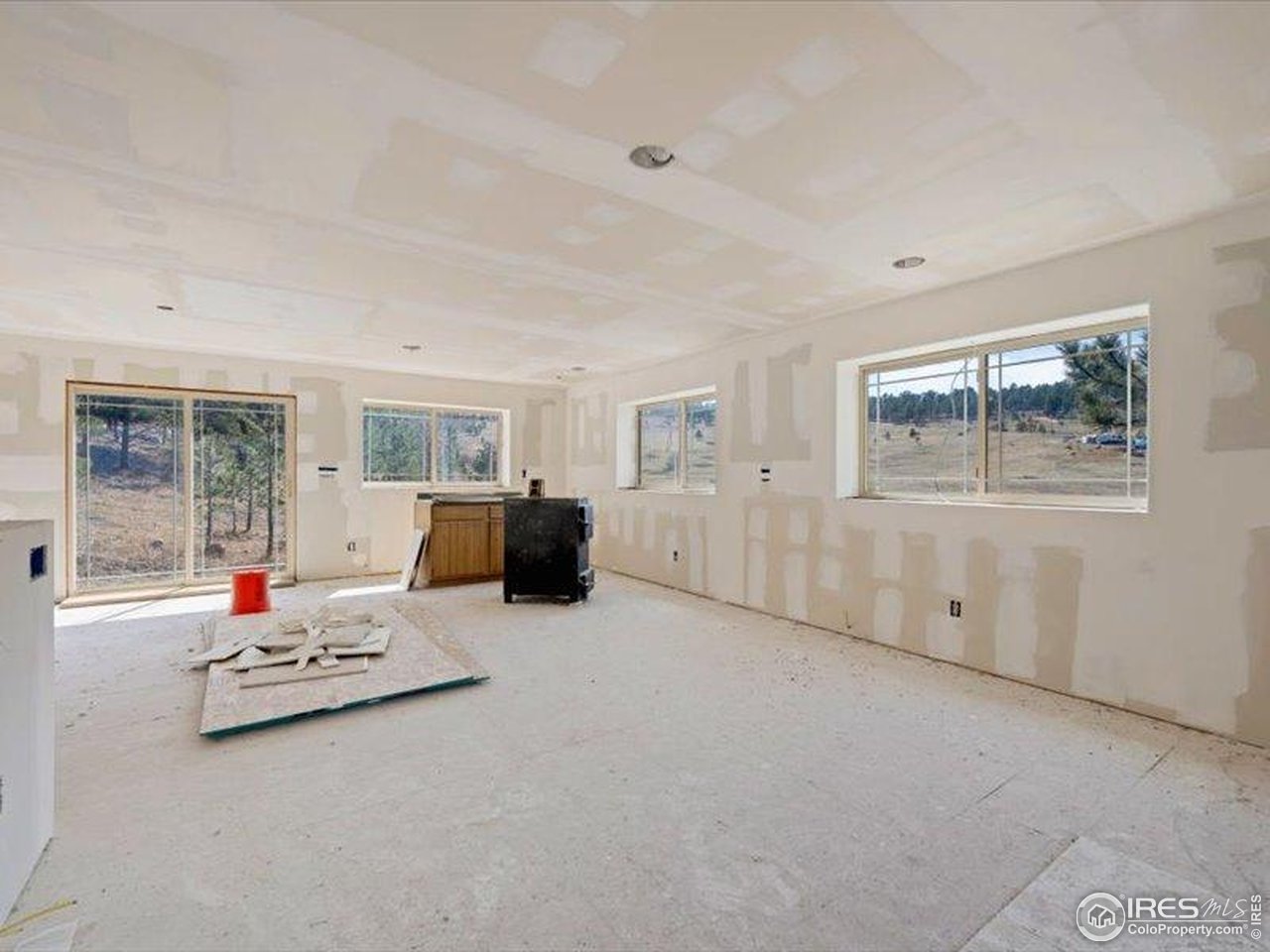 Looking for a project or investment? Come live the lifestyle you've been looking for where you can quickly escape to the attractions of Estes Park and Rocky Mountain National Park only 30 minutes away. With open concept main floor, the large entrance is ready to set up your living room, and dining area. Create your own gourmet kitchen which includes a pantry. Don't miss the many arched doorways, leaded glass touches showing the elegance that will be yours when you add your own special touches. The leaded glass front door in the spacious living room can create glorious valley views across the way when you add the deck. Delightfully large primary bedroom on the main floor, walk-in closet, and full bath. Lots of windows bringing all the sunshine and views inside. Downstairs the walk-out basement offers three sizable bedrooms, large recreation room, as well as a separate family room where your guests will enjoy the quiet serenity that Cedar Springs has to offer. The dark night skies will amaze you. Specially when the shooting stars make their way through the cosmos. Below the home is a lovely meadow your horses will enjoy sharing with deer, elk, and the rest of the forest neighbors. Room for a barn, shop or garage. Located in very desirable Cedar Springs, Drake. Away from the hussle and bussle of city living yet just about 30 minutes to Loveland or Estes Park - Your gateway to Rocky Mountain National Park. Don't miss your opportunity to finish this jewel in the rough home, just waiting for you. House being sold AS-IS. Call for more information
