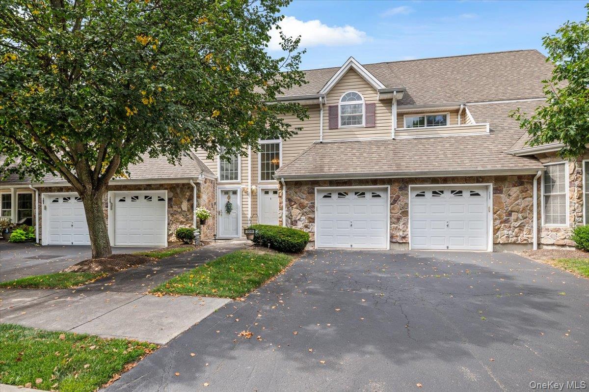 Welcome to this beautifully maintained 2-bedroom, 2-bathroom Upper Level Devonshire model in the highly sought-after Stone Ridge Estates. This home features an updated eat-in kitchen with balcony access, gas appliances, custom closets, updated bathrooms, and the convenience of an elevator and 1-car garage. 

Residents of Stone Ridge Estates enjoy resort-style amenities including an inground pool, fitness center, and clubhouse. Perfectly situated near major highways, restaurants, and shopping, this home offers both convenience and a vibrant community lifestyle.