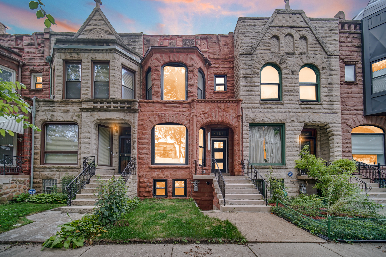 Bronzeville - Fully Renovated, MoveIn Ready Limestone Home.    If you're after everything brand new, this beautifully reimagined limestone residence on one of the most charming, treelined streets in Grand Boulevard delivers. This expansive property has been completely redone and offers all the modern finishes and open, thoughtful layout you want.    From the moment you step into the grand foyer, you'll be impressed by the generous scale of this four-bedroom, three-and-a-half-bath home. It effortlessly blends elegant architectural details-such as tiered ceilings-with sleek, high-end contemporary styling. Thoughtfully designed for both open entertaining and privacy, the main living level is bathed in natural light and flows seamlessly from a formal living room to a parlor, dining room, and gourmet chef's kitchen.    The kitchen is a highlight: dual-tone flatpanel cabinetry, builtin pantry storage, and a striking waterfall quartz island seating four, illuminated by ornate spiral pendant lights. A suite of stainless appliances rounds out the space-36 sixburner stove, Frenchdoor fridge, paneled dishwasher, and luxury microwave.    Upstairs, the serene primary suite accommodates a kingsized bed plus seating space. The spa-like bathroom features a freestanding soaker tub, LED mirror, walk-in shower with rainhead and niche, custom vanity, and a roomy walkin closet. Two more bedrooms share a full bath with porcelain tile and bespoke vanity.    The finished lower level provides a spacious recreation area with wet bar and beverage station, a guest bedroom and bath, ample storage, and a laundry room sized for side-by-side units.    Conveniently located near the Green Line, CTA buses, and historic King Drive-and only minutes from Lake Shore Drive and I90/94-the home is just a short walk or bike ride to the lakefront via the new 43rd Street pedestrian bridge and nearby parks, including a dedicated dog park. Local favorites for groceries and dining include Mariano's, and soon Pete's Market; Two Fish, Ain't She Sweet, Simply Soups, Sip & Savor, Truth, Bronzeville Winery, Reggio's Pizza, Guichard Art Gallery, and more on Cottage Grove.    Contact us today to schedule a private showing!