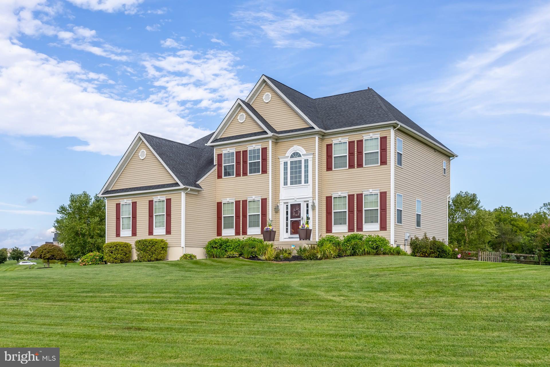 Do you want the benefits of a development but plenty of space to call your own? Creek Run Estates is where you want to call home! This executive style home situated on over 1.3 acres of beautifully landscaped grounds offers your family privacy with a close community feel! Enter from the front into the large two story foyer with custom mill work, to the left is your private office to make working from home a treat. The right of the foyer is the dining room and flex space for extra entertaining! This home also features custom blinds for privacy and to keep utility costs low, along with dual zoned air conditioning for those warmer months! Toward the back of the home is the kitchen, with ample cabinets, gleaming granite counters, pantry, and a large island, perfect for entertaining! Off the kitchen is the two story family room with gas fireplace for those chilly nights. Tucked away is the large laundry room with dedicated folding and hang dry space with direct access to the garage. Through the sliding doors off the kitchen is your extra large screened in porch overlooking the beautifully landscaped fully fenced in backyard. Down the steps, you have a large paver patio with outdoor fireplace. For convenience, a large shed is located at the end of the driveway for easy access to storage and keep the garage clear and clutter free for your vehicles. The upstairs can be accessed from two sets of stairs. There are three large bedrooms each with ample closet space & ceiling fans. These rooms share a hall bath with double sinks and a separate shower / water closet space making the bathroom available while the shower is occupied. Off on its own is the primary suite. This large bedroom features tray ceilings and an en-suite with soaking tub, walk in shower, dual sinks, and water closet. Hidden through the bathroom is the large walk in closet! The basement offers plenty of possibilities with extra high ceilings. This can easily be finished and add entertainment space, storage, a playroom, or whatever your family desires! Serviced by the Swedesboro-Woolwich and the award winning Kingsway Regional School Districts, this property is conveniently located minutes from major commuting routes, Philadelphia sporting events, and other entertainment needs. It is also a short drive to major cities in the tri-state area, the Southern New Jersey and Delaware beaches, Poconos mountains, and state of the art hospitals. It’s easy to see why Woolwich Twp is one of the fastest growing zip codes in South Jersey!