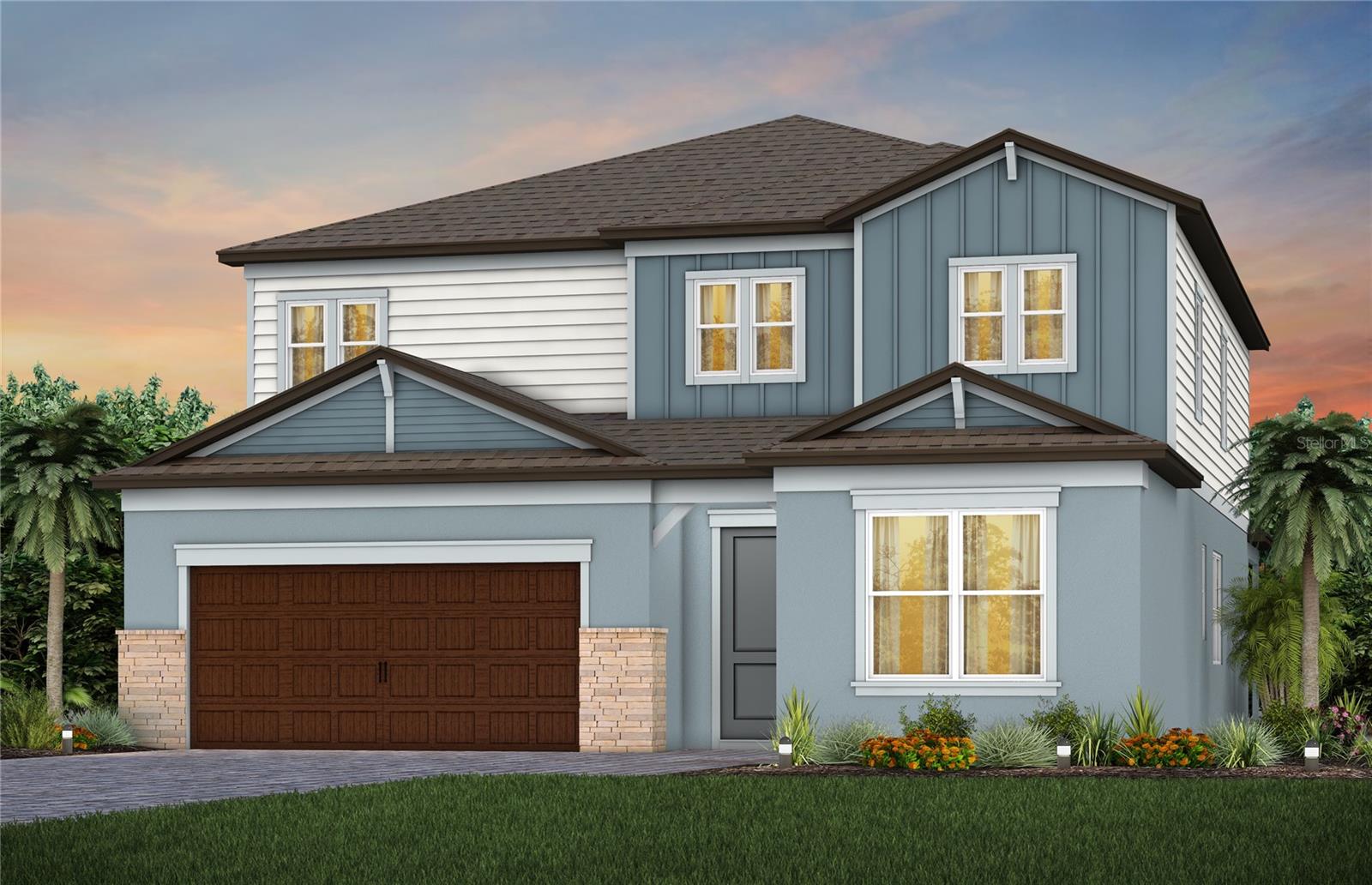 Under Construction. Pulte Homes is now selling in Vida’s Way, in a sought-after Wesley Chapel, FL, location. Enjoy pristine land that provides miles of walking trails, a dog park, and a community garden. A clubhouse with fitness, rec, and social spaces sits alongside a resort-style pool, playground, event lawn, fire-pit and pickleball courts for all.
Featuring the new, consumer-inspired Scarlett floor plan with an open-concept home design, this home has the designer finishes you've been looking for. The upgraded, gourmet kitchen showcases a center island and a large single-bowl sink with an upgraded faucet, burlap cabinet, 3cm quartz countertops with tiled backsplash, an oversized pantry, and Whirlpool stainless steel appliances including a dishwasher, built-in oven and microwave, and stovetop with range hood. 
The Owner’s bath has white cabinets, 3cm quartz countertops, dual sinks and a super walk-in shower. There is luxury vinyl plank flooring in the main living areas and flex room, 22”x22” tile flooring in the baths and laundry room, and stain-resistant carpet in the bedrooms and loft. 
This home makes great use of space with a 1st-floor bedroom with private full bath, versatile flex room, a spacious loft, a convenient 2nd-floor laundry room with built-in cabinets, walk-in closets in every bedroom, storage under the stairs, a large, covered lanai, and a 3-car tandem garage.
Additional upgrades include LED downlights in the gathering room, 8’ interior doors on the first floor, a pocket sliding glass door to the lanai, glass insert at front door, and a Smart Home technology package with a video doorbell. 
Enjoy peace of mind with Pulte’s transferable, 10-year Limited Structural Warranty that covers materials and workmanship in the 1st year, workability of plumbing, electrical, HVAC, and other mechanical systems through the 2nd year, various types of water infiltration and internal leaks through the 5th year, and the structural integrity of the home through the 10th year. Plus, we’re currently offering limited-time incentives and below-market rates!