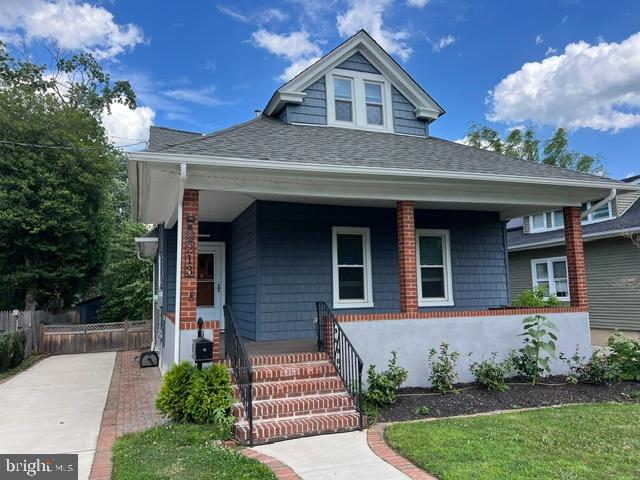 Not your typical rental in Merchantville! This Cozy Cape is in move- in condition. Walk to all of Merchantville's shopping and eateries. 3Bedrooms (one down & 2 up), 2 full bathrooms (one on each floor). High ceilings. hi hat lighting, freshly painted, updated bathrooms and lots of kitchen cabinets. Cozy rear porch overlooks well-manicured grounds with garage storage and paver patios. Full basement is great for workshop or added storage. Bilco doors lead to rear yard. Bring your fussy clients here!