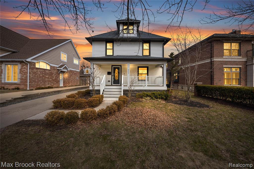 Welcome to 967 Ann Street — a beautifully updated in-town Birmingham gem that seamlessly blends timeless charm with modern luxury. This classic American Foursquare Colonial has been thoughtfully renovated to suit today’s lifestyle while preserving its historic character.Step onto the inviting covered front porch, perfect for morning coffee or evening relaxation, and into a bright, open main level filled with natural light. Gorgeous wide-plank white oak floors set the tone throughout, creating a warm and sophisticated atmosphere.At the heart of the home, the chef’s kitchen is truly exceptional. Designed for both everyday living and entertaining, it features a stunning 10-foot island with prep sink, beverage fridge, and built-in convection microwave. A top-of-the-line BlueStar gas range with indoor grill anchors the space, complemented by sleek stainless steel appliances and refined finishes.The main floor also offers spacious and elegant living and dining areas, along with a cozy breakfast nook for casual meals. A beautifully appointed full bathroom and a stylish mudroom with integrated laundry add both convenience and functionality.Upstairs, a striking modern railing showcases the home’s craftsmanship and leads to a serene primary suite. This private retreat features a custom double vanity and a spa-like marble twin shower with built-in benches. Two additional bedrooms share a stunning marble bathroom complete with a deep Jacuzzi tub.The finished basement, complete with an egress window, offers incredible flexibility—ideal for a home theater, fitness area, or dedicated office space.Outside, the fenced and manicured backyard provides the perfect setting for relaxing or entertaining, with easy access to a detached two-car garage.Located just steps from the best of downtown Birmingham—shopping, dining, parks, and top-rated schools—this home offers not just exceptional living, but an exceptional lifestyle.