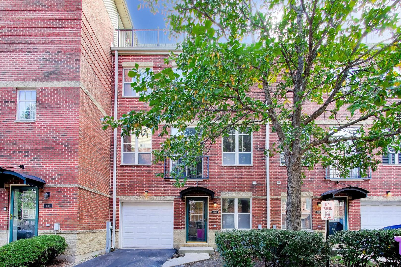 This thoughtfully refreshed townhome presents an exceptionally rare opportunity in the coveted Belmont River Club. Tucked away along the scenic Chicago River, this hidden sanctuary delivers the best of both worlds: a quiet, suburban-style retreat surrounded by lush landscaping and mature trees, paired with the convenience and energy of city living. The entire interior features a fresh, neutral paint palette, complemented by all-new lighting fixtures and newly installed plush carpeting. The hardwood floors have been professionally refinished, elevating the open-concept main living and dining spaces. The primary bathroom features a refreshed vanity with newly updated countertops, sinks, and faucets. Designed for flexibility, the spacious floor plan offers multiple levels of living, with generous bedrooms, ample closet storage, and a versatile ground-floor family room or office space. 2 parking spaces included! 1 garage and 1 on the driveway. Step outside to enjoy private outdoor spaces or take immediate advantage of the community's amenities, including direct access to the river walk, private dock, and beautifully landscaped common areas.  Ideally situated in East Avondale near Roscoe Village, the home is just steps from the Riverview Bridge, Clark Park, Brands Park, and an impressive lineup of neighborhood culinary spots, including Eden, Kuma's Corner, Thattu, Honey Butter Fried Chicken, and Judson & Moore. With convenient access to the Blue Line and I-90 less than five minutes away, Belmont River Club offers a rare combination of privacy, community, and city accessibility-all in one of Chicago's most distinctive riverfront neighborhoods. List agent related to seller.