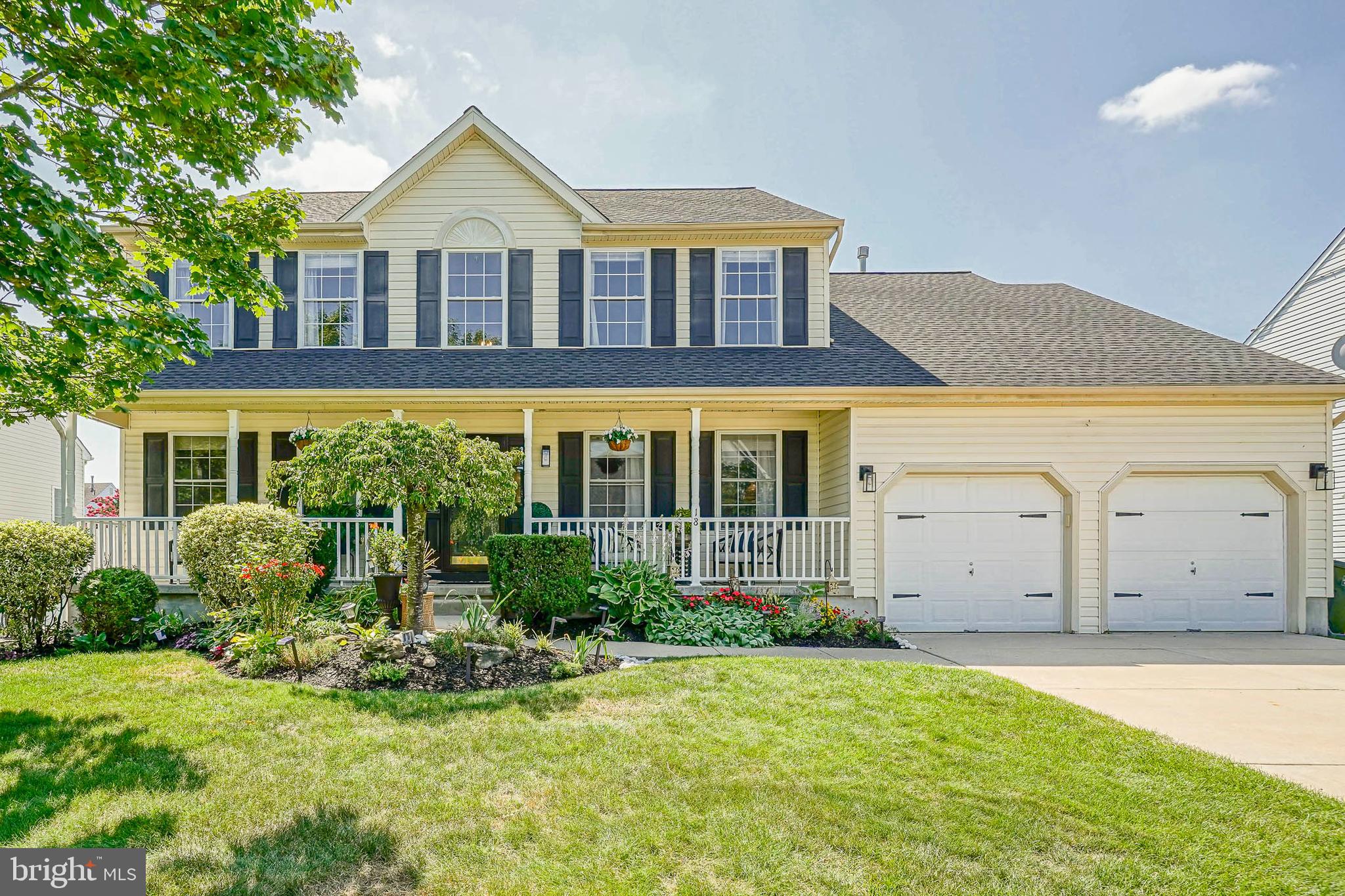 Back on the Market!  Buyers Inability To Perform Is Your Lucky Day!!!  Welcome Home To This Bobby’s Run Standout—An Eclectic 5 Bed, 3.5 Bath Princeton III Model Where Moody Elegance, Swanky Style, And Sophisticated Design Come Together Seamlessly With Everyday Practicality. From The Moment You Step Into The Dramatic Two-Story Foyer With An Abundance Of Natural Light And Rich LVP Flooring That Both Continue Throughout The First Floor, You’ll Feel The Chic Sophistication This Home Exudes. A Living Room, Currently Servicing As A Study, Sits Proudly To The Left, And To The Right Is The Gorgeous Dining Room With Beautiful Accents Just Ready To Host All Those Family Gatherings. Continue On To The Stylishly Updated Kitchen—Featuring Stainless Steel Appliances, Gleaming Granite Counters, White Shaker Cabinetry, A Tasteful Tile Backsplash, Center Island, Large Pantry, And A Butler’s Pantry Leading To The Formal Dining Room. The Open Concept Living Continues Into The Stunning Family Room With Cozy Wood Burning Fireplace Situated Off The Kitchen. Double French Doors Open From The Kitchen’s Morning Room To A Spacious Deck With Pergola, Ideal For Outdoor Dining And Entertaining. Just Off The Deck Is A Beautifully Landscaped Backyard And Direct Access To The Stunning First-Floor In-Law Suite Complete With Its Own Living Area, Full Bath, And Closet Space—Perfect For Multi-Generational Living Or Guests. A Functionally Designed Laundry Room And Updated Half Bath Round Out The First Floor. Upstairs, The Moody Vibes Continue In The Expansive Primary Suite With Vaulted Ceilings, Dreamy Gigantic Walk-In Closet, And Spa-Like En Suite Bath Featuring Dual Vanities, A Garden Tub, And Glass-Enclosed Shower. Three Additional Spacious Bedrooms Share A Beautifully Renovated Hall Bath. The Chic Aesthetic Continues Into The Cozy Finished Basement—Perfectly Set Up For Movie Nights, As Well As A Dedicated Home Gym, Additional Living Space, And Unfinished Space For Storage. This Home Has Been Tastefully Painted And Features Stylish Updated Lighting Fixtures And Details Throughout. Notable Highlights Include: New Roof (2023), New Washer And Dryer, Updated Half Bath, Newer Dual Zone HVAC (2019), Newer Hot Water Heater (2019), Charming Covered Front Porch,  And Energy-Saving Solar Panels. Enjoy Peace Of Mind And Pride Of Ownership With A Beautifully Landscaped Front And Rear Yard That Elevates The Curb Appeal To The Next Level. Conveniently Located In Walking Distance To School And Parks And A Short Drive To  Shopping, Dining, And All Major Roadways…plus An Easy Commute To Maguire AFB, Center City Philadelphia, And NYC. This Home Is Completely Move-In Ready And Full Of Personality. Make Your First Offer Your Best—Because Homes This Chic, Swanky, And Functional Don’t Last Long!