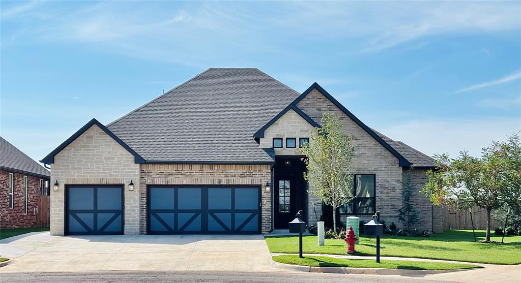 BETTER THAN NEW in the gated Creekside at Cross Timbers addition with amazing amenities including clubhouse, pool, gym, pond and more. Full lawn maintenance is included in $200/mo HOA fee. 
NOTE: The home offers a 4th bedroom on the front of the home which is the largest of the secondary bedrooms with ceiling fan and full closet. Currently used as a study with no door offering flexibility for the needs of the new owner and making it the only 4 bedroom home under $500,000 in the community at time of listing. The home has extensive upgrades and improvements inside and out including central vac system, a tankless hot water system, full guttering, extended driveway, and energy-efficient construction. With 10 ft ceilings throughout, the open plan features a beautiful living area with a tray ceiling and beautiful beams, a gas log fireplace and lots of natural light. It opens to a beautiful yard with a covered patio with a natural gas grill hook up and custom covered pergola (10 x 14) with lights, fan and shades. On the south boundary the property offers a custom, painted privacy fence, large fully sprinkled grassy area and additional sidewalks that were added. The gourmet kitchen boasts Frigidaire Gallery appliances with 5-burner gas cooktop and double ovens with a large walk-in pantry. The primary is separate from the other bedrooms and has a beautiful en-suite with shower, tub and double vanities. The 3-car garage has a built-in storm shelter and epoxy-coated floors and has MyQ smart garage door opener and access to a floored attic for storage. The hall bath offers double vanities, storage and a tub/shower combo and there is an additional half bath in the entryway for guests. This home is priced to sell and has been meticulously maintained. Call Scott today for your private tour or more information.
All information subject to buyer verification. Measurements are approximate.
