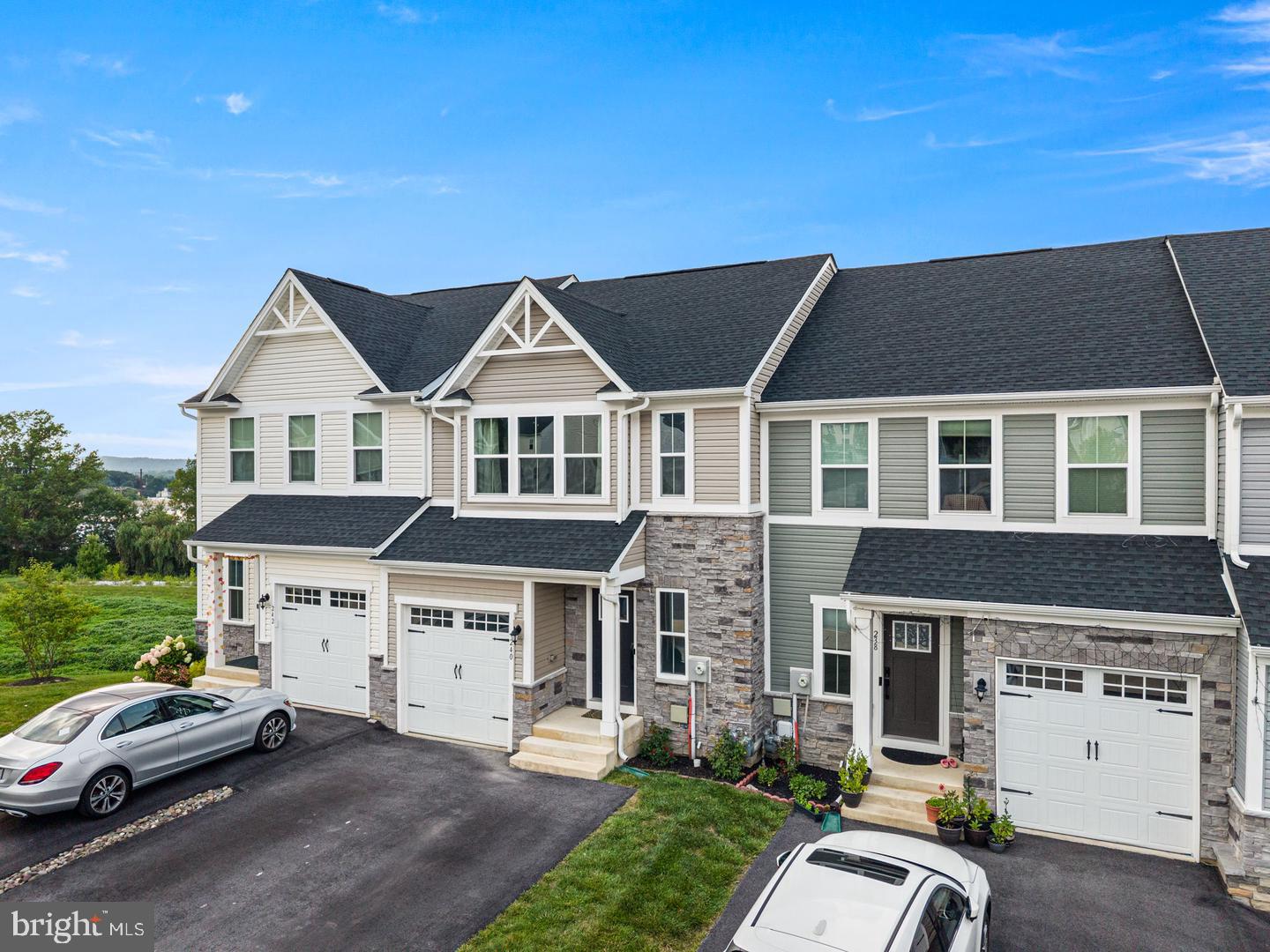 Amazing opportunity to own a newer home, built in 2022, in the highly sought-after Downingtown Area School District! Welcome to 240 Chase Drive, where modern style, thoughtful upgrades, beautiful views, and everyday convenience come together in one exceptional home.Step inside and you’ll immediately notice the rich hardwood floors flowing throughout the main level, creating a warm and inviting feel. At the heart of the home is the bright white kitchen, beautifully finished with an upgraded designer backsplash and a high-end slide-in range with gas hookup. The open-concept layout connects seamlessly with the main living spaces, making it perfect for everyday living, entertaining friends, or gathering with family.One of the features that truly sets this home apart is the walkout basement and its incredible setting. Step outside and take in the picture-perfect sunset views overlooking Downingtown, the perfect backdrop for morning coffee, evening gatherings, or simply relaxing as the sun goes down. The walkout lower level also offers wonderful possibilities for additional living, entertaining, fitness, or recreation space.Upstairs, you’ll find generously sized bedrooms, including a spacious and comfortable primary suite. Built in 2022 and meticulously maintained, this home offers the opportunity to enjoy the benefits of newer construction without waiting for a home to be built.And the location? Hard to beat. You’re just minutes from Wegmans, Regal Cinemas, Planet Fitness, shopping, restaurants, parks, and major commuter routes, while enjoying all the benefits of living in the award-winning Downingtown Area School District.If you’ve been waiting for a newer home in Downingtown that combines convenience, style, space, and views, 240 Chase Drive may be the one. COME SEE IT IN PERSON!OPEN HOUSE Sunday, October 4th⏰ 3:00–5:00 PMCome experience the home, the views, and those beautiful sunsets for yourself.