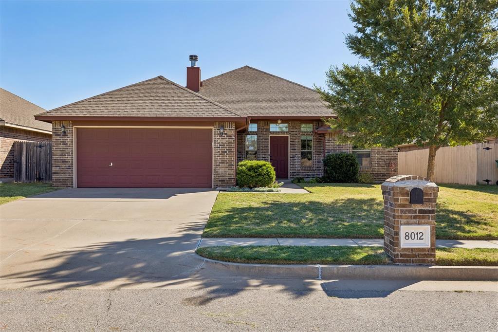 Welcome to 8012 Kaden Drive, a beautifully maintained home blending timeless charm, thoughtful updates, and everyday functionality. With over 1,700 sq ft, the inviting interior features an open floor plan, abundant natural light, and a charming tile fireplace that creates a warm focal point in the living area. Large windows brighten the home, enhancing the welcoming atmosphere throughout. The kitchen showcases beautiful wood cabinetry, granite countertops, and a neutral tile backsplash, flowing seamlessly into the spacious dining area, perfect for hosting. The primary suite offers high ceilings, large windows, and a relaxing sense of privacy. The ensuite bath features a tub, separate shower, oversized closet, and direct access to the laundry room for added convenience. Two additional bedrooms offer generous closet space and share a nearby full bath, while abundant built-in hallway storage provides even more functionality. A versatile office adds valuable flexibility and could easily serve as a fourth bedroom. Freshly painted in 2026, this space is ready to fit your needs. Outside, the generous backyard offers plenty of room to entertain, garden, or unwind while enjoying beautiful Oklahoma evenings. Attractive curb appeal welcomes you home, while valuable updates include a 2024 water heater, 2025 dishwasher, carpet replaced in 2021, HVAC condenser and blower motor replaced approximately three years ago, additional insulation, and interior paint completed in 2019. Location adds even more appeal, with convenient access to the Kilpatrick Turnpike and NW Expressway, making commuting and getting around the metro simple. Enjoy the convenience of nearby shopping, dining, and everyday essentials while returning home to a comfortable, inviting setting. With its natural light, flexible living spaces, and thoughtful improvements, 8012 Kaden Drive is a wonderful place to call home.