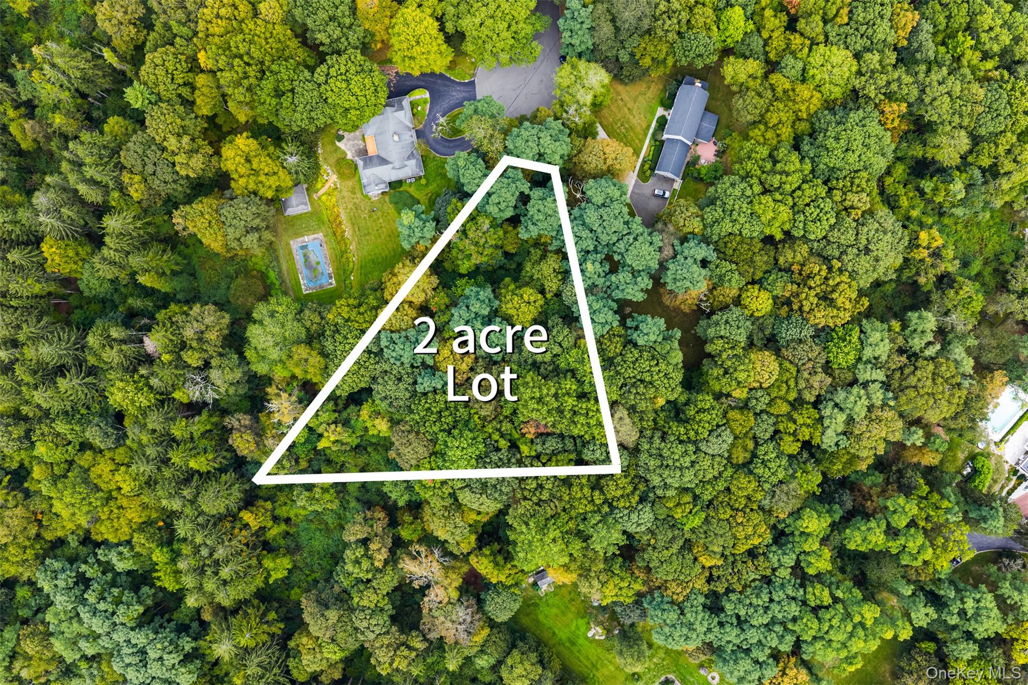 2 acre lot available for sale, either on its own or together with 3 Troy Lane.  Lots 1 and 3 share the same owner.  Lot 1(Troy Lane) does not have utilities.  It is located on a cul-de-sac.