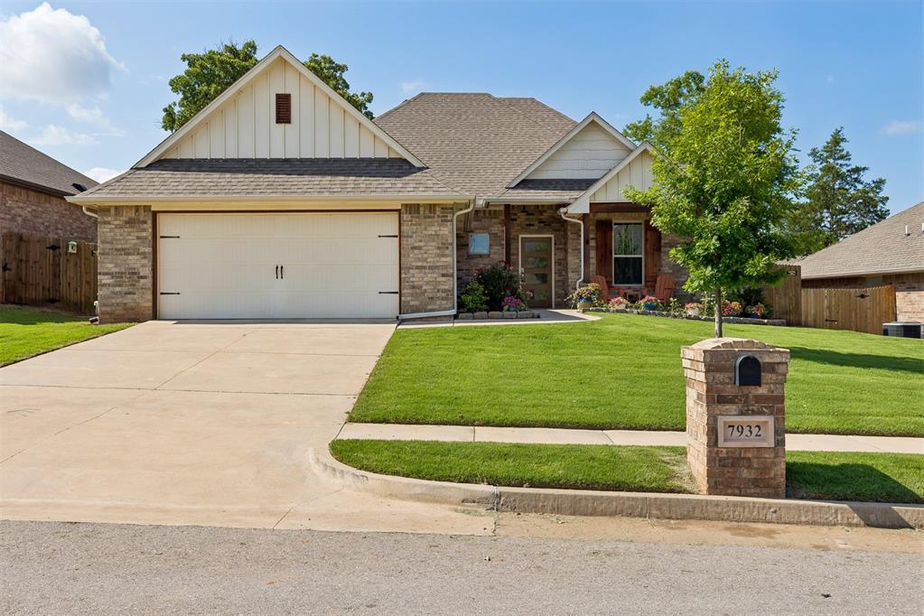 Meticulously maintained, one-owner home  in one of North East Edmond’s most sought-after community, Woodland Park. This stunning 3 bed, 2 bath home checks every box for comfort, safety, and modern living. The oversized 2-car garage comes equipped with a storm shelter, while inside you’ll find thoughtful upgrades throughout  including a tankless water heater, whole-home air filtration system, and sprinkler system to keep your lawn picture-perfect year round. The open-concept living area flows effortlessly to a covered back patio with fireplace, perfect for Oklahoma evenings, plus a dedicated gas hookup and concrete pad for your grill. The kitchen features a large pantry, dedicated coffee nook, and the smartly designed floor plan connects the primary closet directly to the laundry room for everyday convenience. The primary suite is your private retreat complete with a jetted soaking tub and European-style shower. Every detail of this home has been lovingly cared for it truly shows like new. Woodland Park residents enjoy resort-style living with and adult pool and kiddie pool, a fully-appointed clubhouse, fitness center, full-sized basketball court, community fire pit, and playgrounds, walking trails and ponds. Redbud Elementary is just a short  distance, part of the highly regarded Edmond Public Schools district. With I-35 just minutes away, your commute to Oklahoma City or anywhere in the metro couldn’t be easier.