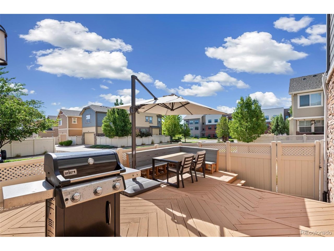 This gem radiates pride of ownership!  It has an open floor plan designed for effortless living and entertaining. The kitchen is the heart of the home featuring sleek granite countertops, beautiful cabinets, a new refrigerator, a pantry, and a central island that's perfect for morning coffee or casual meal prep. The adjoining dining and living room feels bright and sophisticated, accented by plantation shutters, wood floors and a guest bathroom.Upstairs, functionality meets comfort with a loft area and a dedicated laundry room. The three bedrooms serve as private retreats, each with its own ensuite bathroom. The primary suite is a true standout, boasting a large walk-in closet and a spa-like bathroom complete with a double vanity and a walk-in shower.The outdoor spaces are just as inviting. Spend summer evenings hosting BBQs on the finished back deck or sitting on the covered front porch. The large attached 2-car garage, has plenty of space for storage - very clean and easy to organize. The unfinished basement is ready for your personal touch with two egress window and high ceilings.  Situated in a prime location, this home offers easy access to nearby parks, playgrounds, local dining, and shopping. Every detail has been meticulously maintained. "The Berg" will be opening soon, walking distance from the house with live music, drinks, patio bar, and food. Check out the link - https://www.developingmycity.com/denver/news/the-berg-shoenberg-farms-westminster-food-hallThis home is  fresh, special and move-in-ready. ... Schedule your showing today!