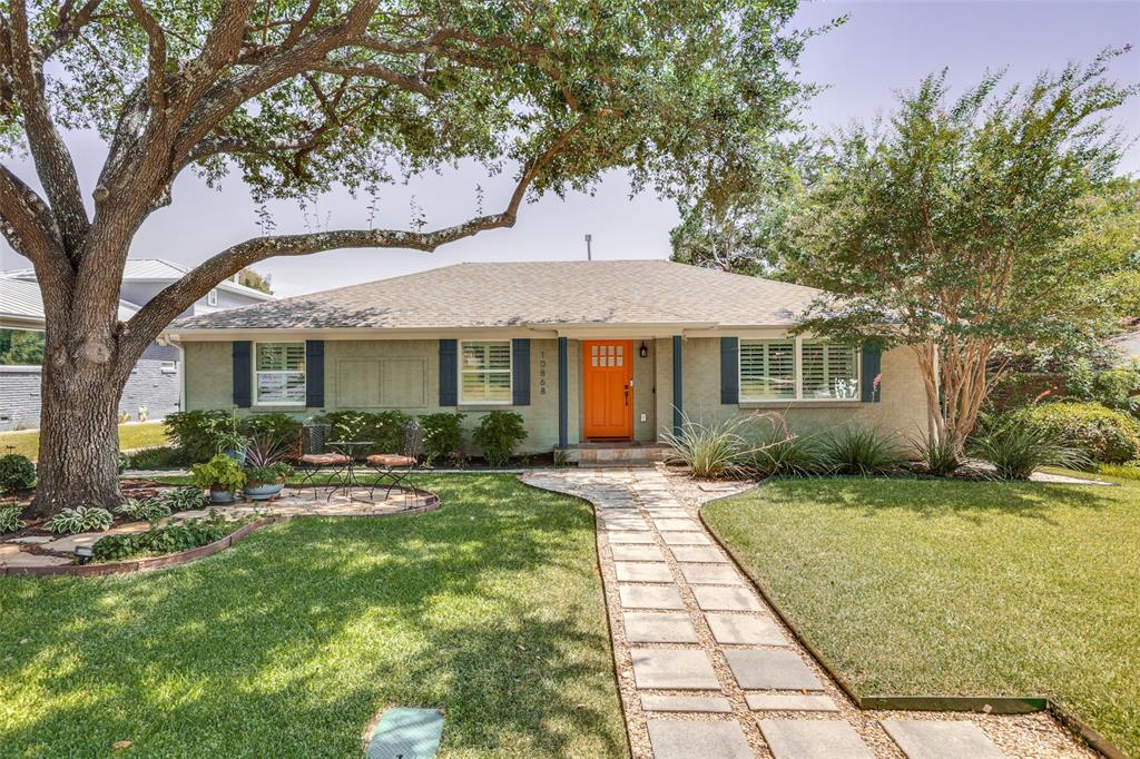 This adorable home is not to be missed. The inviting tangerine door grabs your attention the moment you drive down the street. Discover this completely move-in ready updated gem on Caprock Circle, one of the most desirable streets in the heart of Lochwood. This charming pier-and-beam home offers the perfect blend of timeless character and modern updates!

Step inside to find gleaming oak hardwood floors, two inviting living areas, a formal dining room, and a kitchen with a fabulous apron-front sink and  gas range that opens to the family room. This set up is perfect for entertaining.

The spacious guest bath features a floating vanity and designer tile, while the primary suite boasts a frameless glass shower and stunning tilework. A versatile flex space at the back of the home is ideal for a home office, gym, or playroom.

Enjoy outdoor living in the shaded backyard entertainment area. The low maintenance turf and multiple seating area are perfect for summer evenings with friends and family.

Recent updates include a 2023 Trane AC, 2018 roof, full electrical rewire, improved drainage system, and a rebuilt fireplace and mantel.

All this in a prime location—just steps from Lochwood Park and minutes to White Rock Lake, the Dallas Arboretum, and some of the area’s best local dining spots.