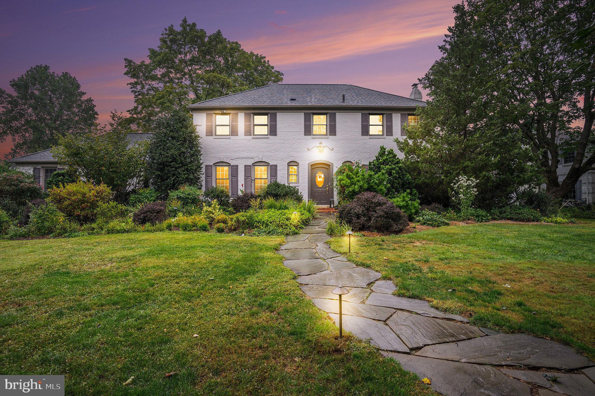 Tucked away on a quiet culdesac in the coveted Woodlea–Bair–Conestoga neighborhood, this beautifully maintained French Colonial sits on a generous 0.7acre lot in the awardwinning T/E School District. With effortless walkability to T/E Middle School, Conestoga High School, the R5 train, and Berwyn’s charming shops and restaurants, this home offers an exceptional blend of privacy, convenience, and meticulous care. Recent improvements include a new roof and 6 new skylights (2022), a renovated garage (2023)  with short level driveway and ongoing professional maintenance for HVAC and pest control. Inside, the first floor unfolds with warm, inviting spaces: a spacious living room, a large den, a formal dining room, and an expansive eatin kitchen. The showpiece of the home is the radiantheated sunroom—brightened by four fixed skylights, plus two skylights that open with a remote, and five sliding glass doors that open to the backyard. Two gas fireplaces, one in the living room and one in the den, add comfort and charm throughout the seasons. The unfinished basement is suitable for a workshop or storage.  Upstairs, you’ll find a generous primary bedroom complete with an ensuite, one walk in closet and a second closet, plus three additional well-proportioned bedrooms and a full bath. Hardwood floors run throughout the home, and abundant windows bathe every room in natural light. Storage is exceptional, with multiple closets, a secondfloor bonus storage area, a thirdfloor attic, and two outdoor garden sheds. Step outside from the kitchen or sunroom onto the patio overlooking the large, level, and beautifully landscaped backyard—a private oasis ideal for entertaining, gardening, or simply unwinding. In the spring and summer, the yard comes alive with stunning flowers, including countless daffodils and a beautiful variety of other blooms. The flat driveway leads to a two car garage.  This home offers the perfect balance of character, comfort, and location. Don’t miss the opportunity to experience this rare retreat in one of Berwyn’s most desirable neighborhoods. Schedule your private tour today.