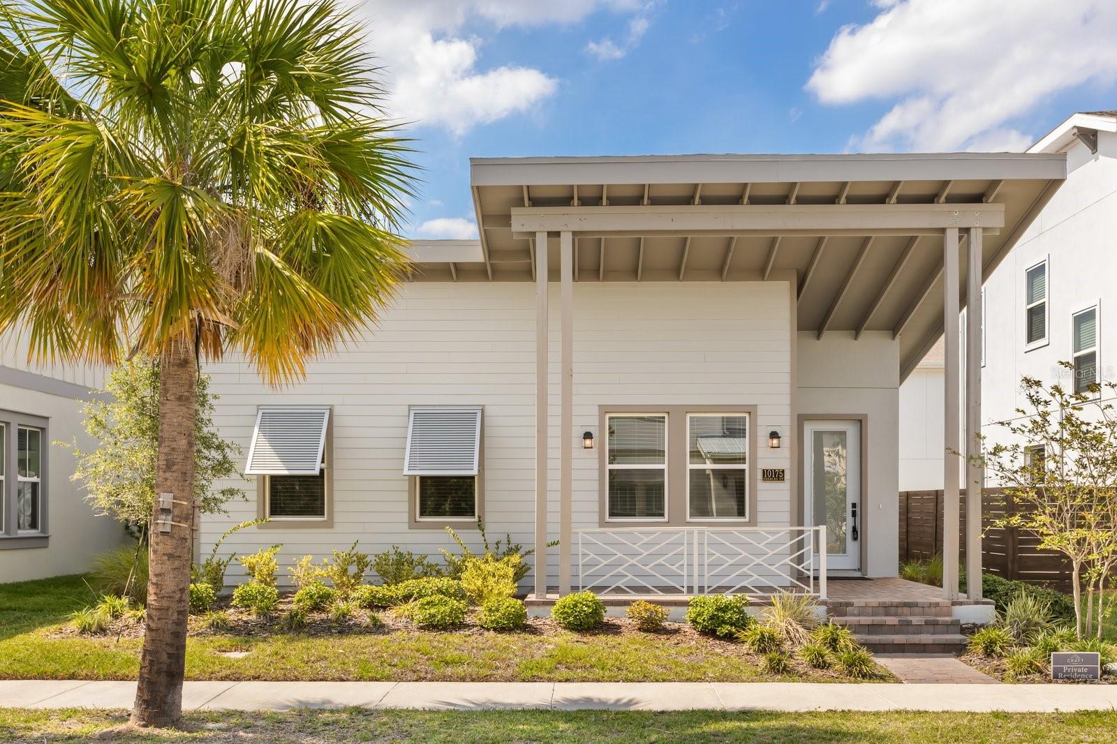 PRICE ADJUSTMENT - - SELLER MOTIVATED! Your DREAM HOME awaits in this beautifully updated Tanner model by Craft Homes in Laureate Park. This Stunner has it ALL and MORE! Your eyes will be drawn into this home's MODERN Elegance and TOP-OF-THE-LINE Upgrades combined with a SPLIT-BEDROOM Floorplan. This home features High-End Laminate Flooring throughout with Ceramic Tile in the Bathrooms. If you Love to Cook or Entertain, you'll appreciate this Customized GOURMET KITCHEN that features Quartz Countertops, Stainless Steel Appliances by Whirlpool, a Spacious Island with a Farm-House Sink, Upgraded Lighting & Built-In Bar with Wine Fridge which will leave you Stunned! The Living Room, Dining Room, and Kitchen are all OPEN, Light and Bright, with LOTS of Windows! The Living Room is rather Large with an Electric Fireplace and Stylish Mantel. The home features a Split-Bedroom Floorplan with the Primary Bedroom located at the back of the home with an Extra-Large En-Suite that features Double Walk-In Closets, Double Sinks, and the LARGEST Shower you've EVER SEEN! On the other side of the home, you'll find Two more Bedrooms and a Hall Bathroom with Shower and Tub Combo. Additional features include a Premium Lot, 12-Foot Ceilings, Energy Star Certification, there is also pre-wiring for surround sound and ample storage throughout. The Back-Yard features a Large Lanai which is great for relaxing or entertaining. The Back-Yard also showcases a personalized touch with Pavers as well as your 2-CAR GARAGE. Come enjoy everything that Laureate Park and Lake Nona Medical City has for you including 44 miles of walking, jogging, and bike trails along with Top-Notch Amenities including an Aquatic Center as the Community Pool, plus a Playground and Fitness Center with Tennis Courts, Basketball Courts, and sand Volleyball Courts. Convenient location near major highways like 417 and 528 with lots of restaurants and shops nearby.