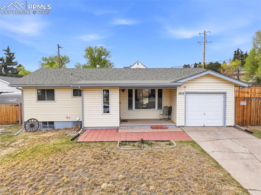 Beautifully updated home situated on a spacious corner lot near University of Colorado Colorado Springs, offering stunning Pikes Peak views and unbeatable access to outdoor recreation, including nearby Palmer Park. This move-in ready property combines modern upgrades with versatile living space, making it ideal for a variety of lifestyles. Step inside to find hardwood floors throughout the main level, complemented by abundant natural light from updated vinyl windows. The beautifully updated kitchen features stainless steel appliances, ample cabinetry, and a functional layout perfect for both daily living and entertaining. Updated bathrooms add a fresh, modern touch. The home offers four bedrooms and two full bathrooms, providing plenty of space for family, guests, or a home office. The finished basement features durable LVP flooring throughout, along with a convenient kitchenette and separate exterior access—ideal for multi-generational living, guests, or potential rental income. Outside, enjoy the expansive, newly fenced yard with plenty of room for outdoor activities, pets, or gardening. The property also includes RV parking, adding extra convenience and flexibility. Major system updates provide peace of mind, including a new furnace, new water heater, new central air conditioning and new main electric panel. With its prime location, thoughtful updates, and versatile layout, this home offers an exceptional opportunity to enjoy comfort, convenience, and Colorado living at its best. Don’t miss your chance to own this incredible property!