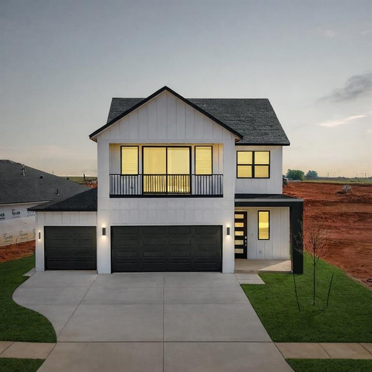 LIMITED INCENTIVE - Ask for details. Proudly introducing Anthem, Deer Creek’s newest master-planned community, ideally located at NW 178th Street and Portland Avenue. Designed with flexibility and lifestyle in mind. This home at 18016 Anthem Boulevard offers a wide variety of thoughtfully crafted finishes, making this a home that truly fits your needs. Whether you are upsizing, downsizing, or purchasing your first home, Anthem neighborhood provides options that feel just right. Now available is the highly sought-after Riverdale Contemporary with a Balcony design, one of the most popular floor plans in the vibrant Anthem community. This modern home offers approximately 1,868 (mol) square feet of well-designed living space, featuring spacious bedrooms, an open-concept layout, and a versatile upstairs bonus room with its own private balcony—perfect for entertaining or relaxing in style. An electric linear fireplace adds warmth and contemporary appeal to the main living area. The chef-inspired kitchen is fully equipped with included stainless steel appliances, including refrigerator, gas range, microwave, and dishwasher, along with a spacious pantry, designer tile backsplash, under-cabinet lighting, and elegant finishes throughout. With 2.5 bathrooms and a convenient pocket office, this home blends comfort, style, and functionality. Additional highlights include a fenced backyard with gate, zoned irrigation system, tankless water heater, post-tension engineered foundation, and stylish white faux-wood blinds, making this home truly move-in ready. Anthem’s resort-style amenities include a pool, outdoor recreation areas, basketball court, playground, and pickleball court. Located minutes from top-rated Deer Creek Schools with easy access to Oklahoma City’s dining, shopping, and entertainment, Anthem offers the perfect balance of community living and urban convenience.  Love the virtually staged photos. Welcome home.