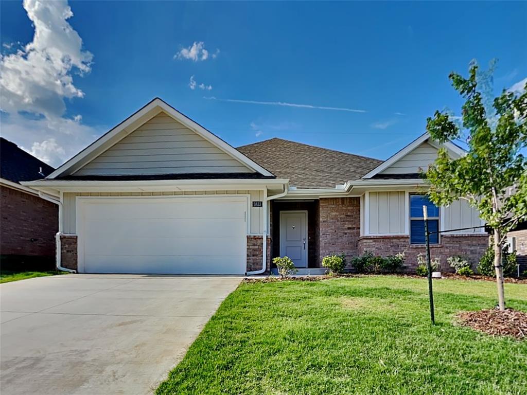 Half off 1-month free rent to be applied to the 2nd full month (RBP cost excluded from promotion) Your exploration of seamless luxury living starts here with this thoughtfully designed home. Built using the exquisite Bogan floor plan, this charming abode offers 1,510 Sqft of total living space, which includes a spacious 1,400 Sqft of indoor living space and an additional 110 Sqft allocated for outdoor relaxation. The attached 395 Sqft two-car garage also shelters a storm installation for added safety. The home greets you with 3 bedrooms, 2 comfortable bathrooms, 2 covered patios perfect for entertaining, a utility room, and a functional office space. The living room welcomes you with large windows illuminating the wood-look tile, an efficient ceiling fan, and Cat6 wiring for compatible modern living. The chicly designed kitchen is adorned with 3 CM quartz countertops, stainless-steel appliances, wood-look tile, custom-built cabinets with decorative hardware, stylishly accentuated with a tile backsplash. The primary suite is a tranquil haven offering comfortable carpet flooring, a ceiling fan, Cat6 wiring, and perfectly sized windows that allow for natural light. The primary bath is a private oasis featuring a dual sink vanity with an elegant countertop selection, a walk-in shower, an elongated water-saving toilet, and a huge walk-in closet to comfortably store all your essentials. The outdoor living area is covered for all-weather use.