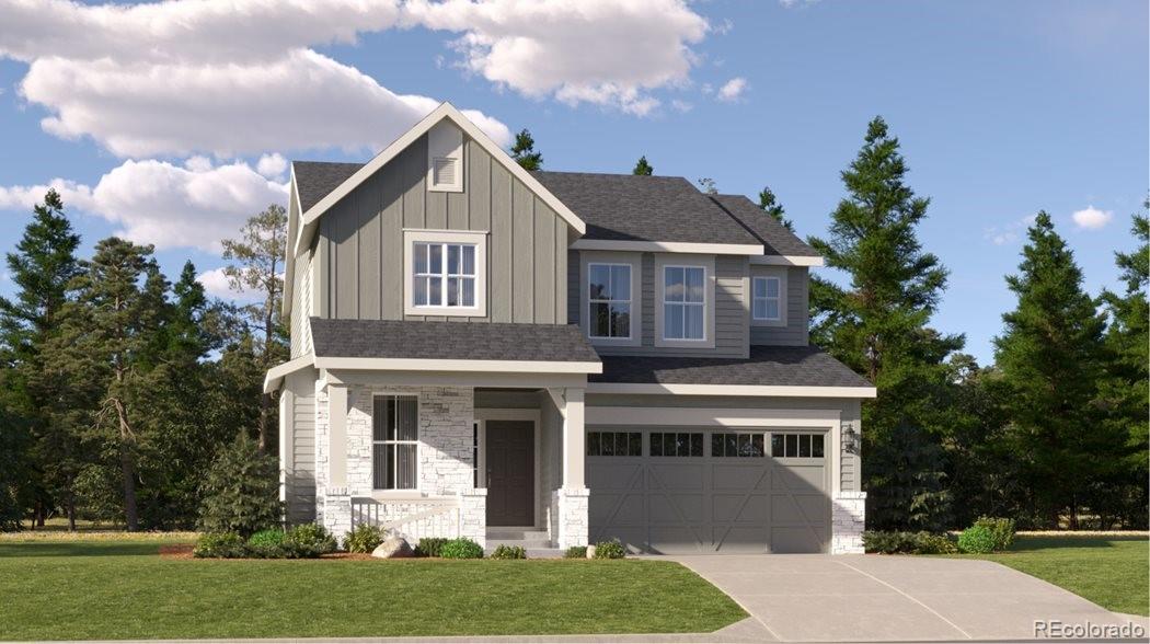****Contact Lennar today about Special Financing for this home - terms and conditions apply**Anticipated Completion July 2026! This home has it all!  This popular floor plan is sure to impress. Beautiful Pinnacle 2-story backs to open space and boasts tons of windows, one of the largest kitchens offered with tons of cabinets and massive center island! Convenient study on the main level offers additional space and versatile use! Upstairs features 4 bedrooms, 2.5 bathrooms, and spacious laundry room. Other features include 2-car garage! Enjoy gorgeous finishes and upgrades including stainless steel appliances, vinyl plank flooring, slab quartz counters/island, and more! This community offers single-family homes tailored to every lifestyle. Discover the charm of this vibrant community with something for everyone. Photos and walkthrough tours represent the model and are subject to change. In addition to the Newlin Crossing Metro District, there is the Stonegate Village Metropolitan District that services and maintains the clubhouse and pool. An additional $72.78 per month operations fee is imposed.