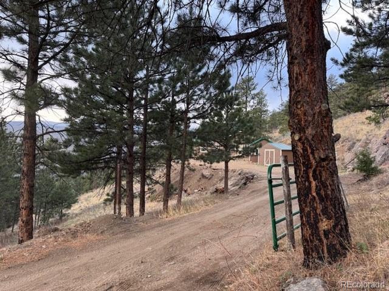 Calling all Hunters and Outdoor enthusiasts! Views and fresh air are only a short drive out of Loveland or Fort Collins, in a gated community of Paradise Park. Come realize your dream of owning a Colorado Mountain property on a budget; 40 acres under $500K. Seeking to get away from the crowds and hunt in a safe private area with access to public lands nearly land locked?  This property is it! Mule deer, elk, grouse, turkeys and small game all out your front door.  Off grid heated cabin provides established camp for easy access and quick setup no packing in and loading endless supplies out of a storage unit. Equipped with solar, septic holding tank, wood fireplace, gas stove, and electric refrigerator, plus a microwave, easy one step set up when you arrive.  No need for a camper or tent anymore. Not a hunter, this home can be used year round for more than hunting.  Easy getaway from the everyday stressful life, with little effort and time. Established cabin and out buildings with recent updates and repairs all done ready to enjoy the views and time away hunting or just hanging out.   South facing slope with mature trees provide excellent habitat and views of the buckhorn canyon right out the front door. Great location for an all season green house, tiered gardens, or second off grid ADU rental. The potentials are endless in this beautiful, gated community. Well permit availability was approved when home was built.  Add a well and make it your year round work from home retreat.  A peace filled life is waiting for you here in Paradise Park. Come check it out today, and bring us an offer. Your life belongs in Paradise Park.