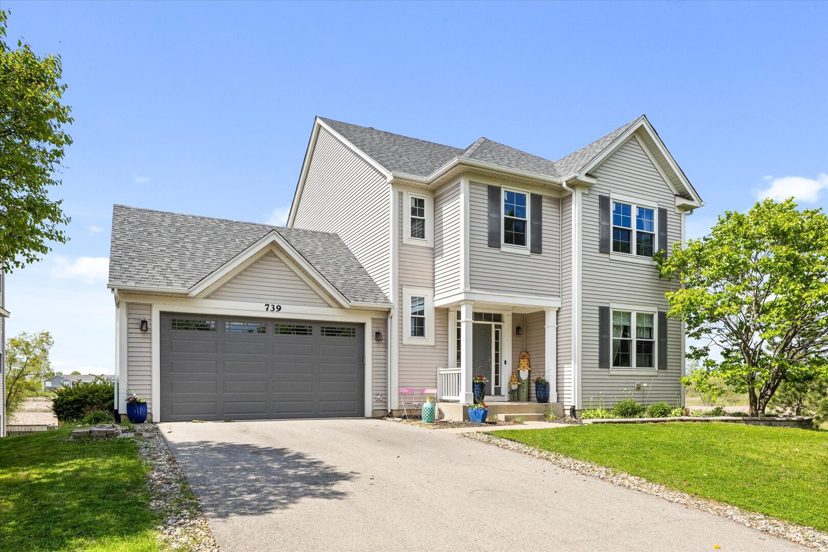 Beautifully updated 4-bedroom, 2.5-bath home situated on a premium lot backing to a scenic walking path, with access to sought-after community amenities including a pool and clubhouse. This home offers an open layout featuring first-floor laundry, a dedicated office, and two separate living spaces. The updated kitchen features brand-new granite countertops and stainless steel appliances, including a stove, refrigerator, dishwasher, and microwave-all replaced in 2026. Upstairs, you'll find four spacious bedrooms plus a versatile loft ideal for a home office, playroom, or additional living space.  The spacious primary suite includes a large walk-in closet and a freshly updated primary bath with new flooring and a remodeled shower. The finished walkout basement expands the home's living space with a massive storage room and a private bonus room featuring noise-reducing ceiling tiles-perfect for a music studio, podcast room, workout space, or private office.    This home was built in April 2006 and has been updated over the years with numerous major improvements. The basement was originally finished in 2010 & the A/C was replaced in 2013 and serviced regularly. In 2017, the first water heater was replaced, in 2018 the back doors were upgraded and the first-floor carpet was replaced with engineered hardwood flooring. Additional updates continued in 2019 with the replacement of the second water heater and a rebuilt deck. In 2020, the roof was replaced and the basement was remodeled. The driveway was replaced in 2021 along with new windows in the basement and first floor, while the remaining windows were replaced in 2022. A new fence was installed in 2023. Most recently, the furnace was replaced in 2025 along with a whole-house humidifier. In 2026 new carpet was installed upstairs. Additional features include a passive radon mitigation system, insulated garage door, water softener.