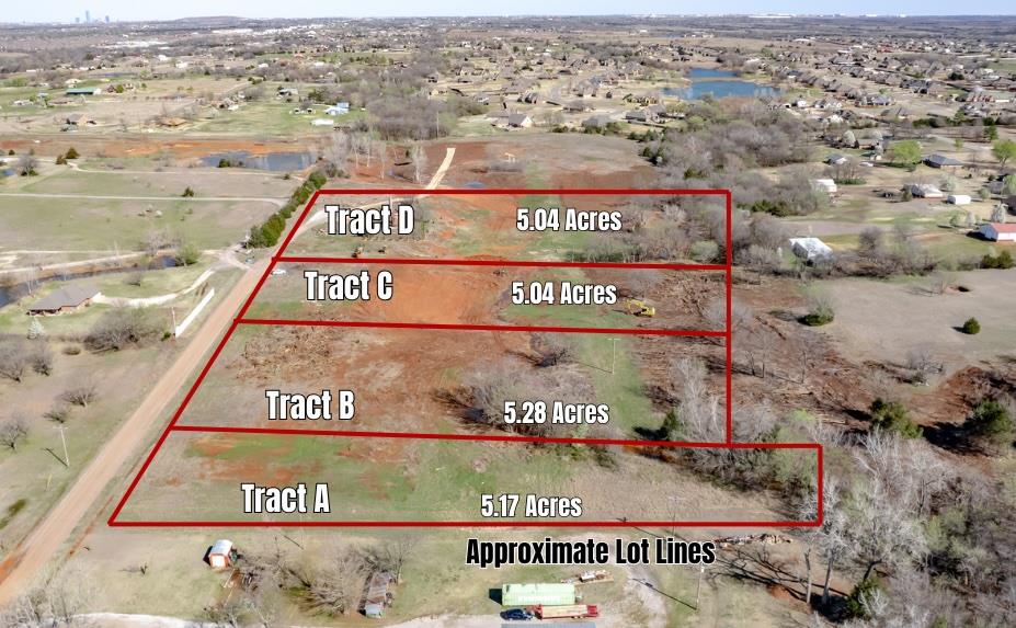 Newly surveyed, these four tracts, ranging from 5.04 to 5.28 acres, offer exceptional potential. Recently surveyed, cleaned, and leveled, each tract presents a unique opportunity. Tract A 5.17 acres (MLS# 1103474), Tract B 5.28 acres (MSL# 1103480), Tract C 5.04 acres (MLS# 1194493), Tract D 5.04 acres (MLS#). While requiring well and septic systems, the property promises modern amenities amidst its natural beauty. Don't miss this opportunity to own a meticulously prepared property with endless possibilities.
