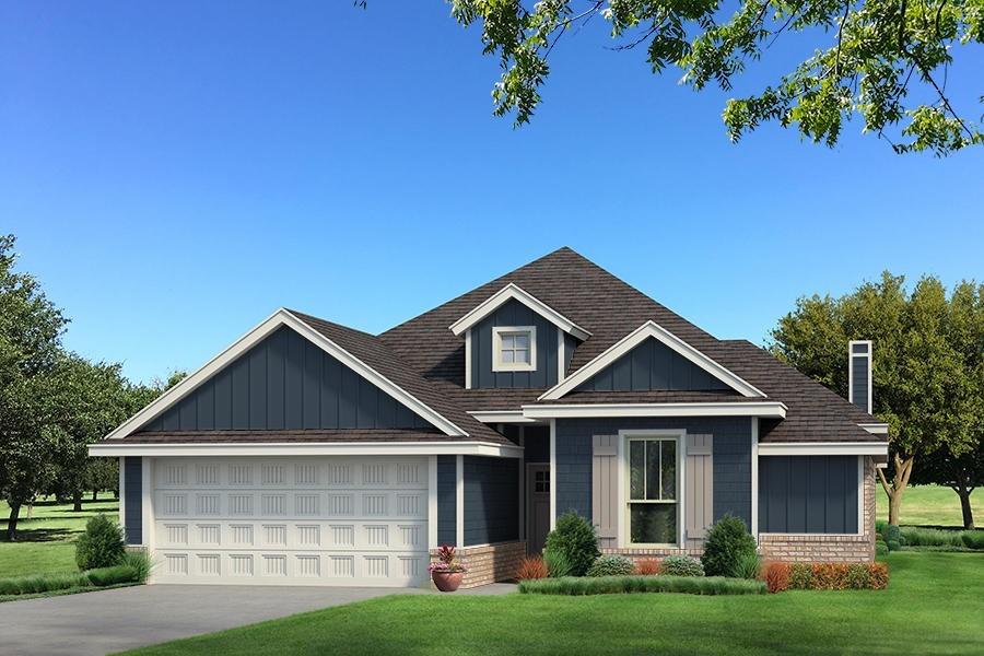 This Brinklee floor plan embraces 1,595 sqft of total living space, which includes 1,500 sqft of indoor living and 95 sqft of outdoor living space. This Taber home offers 3 bedrooms, 2 full bathrooms, 2 covered patios, a utility room, and a 2-car garage with a storm shelter installed. The living room provides a stacked stone surround corner gas fireplace, large windows, a ceiling fan, and wood-look tile. The high-end kitchen supports a large corner pantry, 3 CM countertops, custom-built cabinets to the ceiling, elegant tile backsplash, a center island, and stunning pendant lighting. The primary suite provides a sloped ceiling detail with a ceiling fan, windows, and our cozy carpet finish. The attached spa-like bath supports a free-standing tub, a spacious walk-in shower, a dual sink vanity, and a huge walk-in closet. The covered outdoor living section offers a wood-burning fireplace, a gas line, and a TV hookup. Other amenities include our healthy home technology, a tankless water heater, R-44 Insulation, a fresh air ventilation system, and so much more!