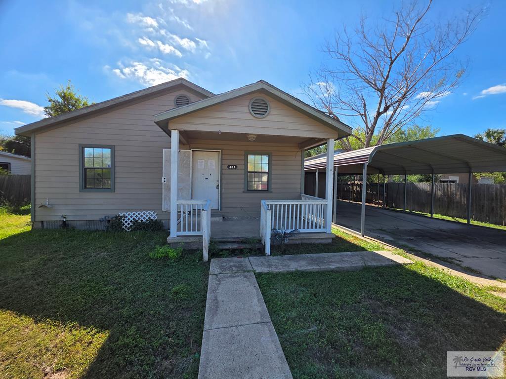 PRICE REDUCED AGAIN auction dates 6/29/2026- 7/1/2026!!!Cute HUD Home located in Raymondville featuring 3 Bedrooms, 2 Baths with an open floor plan, nice sized kitchen and living area.  Step outside to enjoy your morning coffee & evening star gazing from the spacious deck, surrounded by peaceful outdoor views. This property also includes a detached workshop with plenty of storage ideal for hobbies & projects, plus a nice carport with plenty of parking. This property is now under auction terms and can be found on servicelinkauction.com for event and bidding information. All auction properties are subject to a 5% buyer's premium (minimum $2,500) and subject to a reserve price as well as seller confirmation All Brokers must be NAID Certified. Seller has the right to (a) change the date, place, and terms of the sale; (b) remove the property from the market; and (c) sell the property prior to the sale. Please reach out to Listing Agent for details.   Auction dates 5/11/2026-5/13/2026