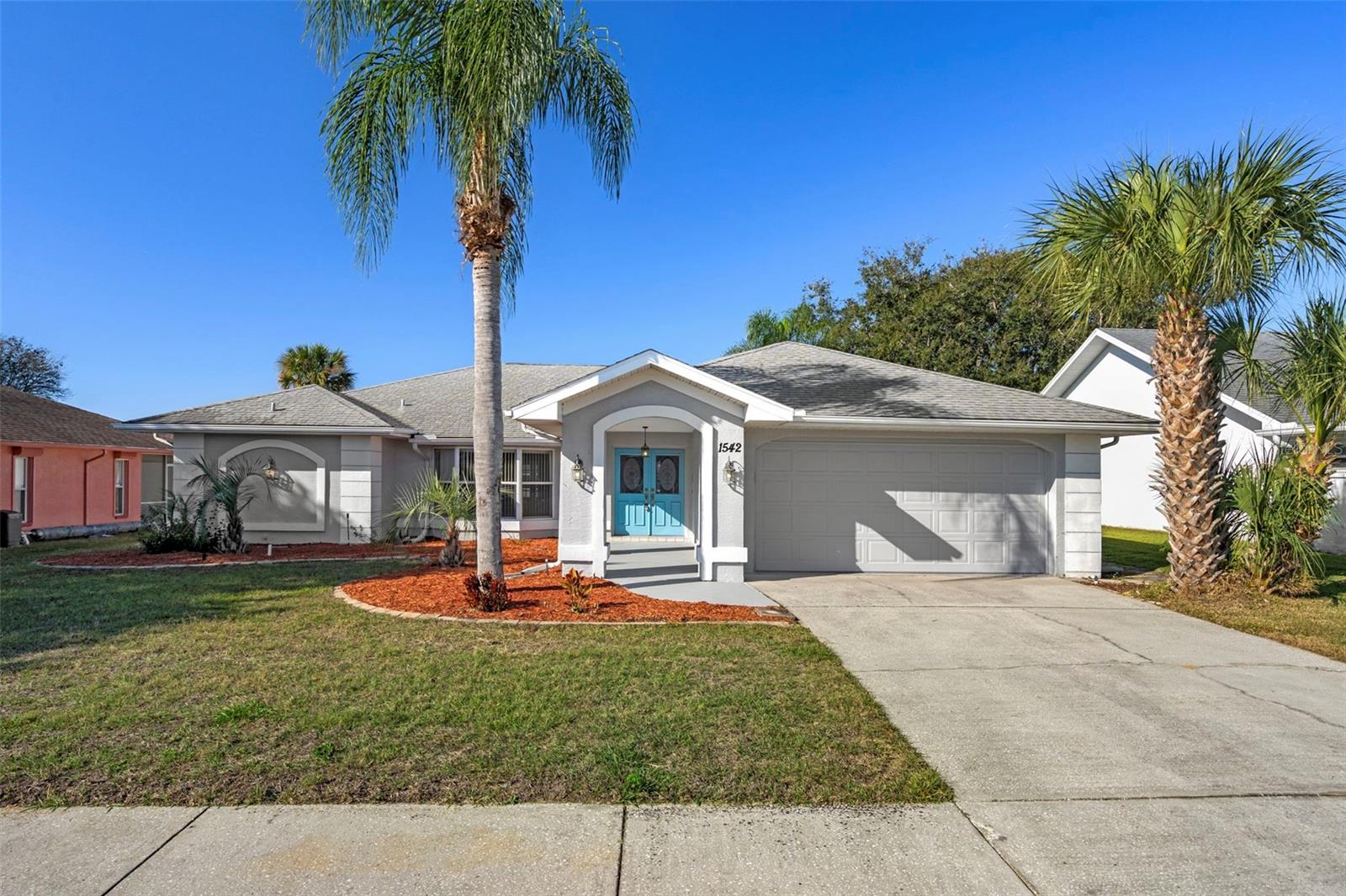 One or more photo(s) has been virtually staged. Hello there… I’ve been waiting for you.Come on in, let me introduce myself.I’m 1542 Overland Drive, tucked into the Estates of Seven Hills, where sidewalks invite evening strolls, streetlights glow softly at dusk, and neighbors still wave hello. I was built for living, laughing, and making memories and I’d love to tell you how.Step through my double-door entry and feel how easily I flow. My split floor plan gives everyone their own space, while my living room’s bay window lets sunshine spill in like it knows it’s welcome here. I keep things breezy with ceiling fans throughout, because Florida comfort matters.Wander toward my heart and you’ll find a breakfast nook with a bay window, the perfect perch for morning coffee, quiet conversations, or watching the day wake up. From here and from the living room, I open wide with two sets of French doors, inviting you straight out to my pride and joy…My beautiful screened-enclosed pool. This is where days slow down, laughter echoes, and weekends suddenly feel like vacation. Palm trees sway around my yard, setting the scene for relaxed afternoons and sunset swims.Need more space? I’ve got you covered. My fully enclosed Florida room with newer windows gives you a flexible bonus space for entertaining, hobbies, or simply soaking in the view without the heat.When it’s time to retreat, my primary suite offers calm and comfort with walk-in closets and an ensuite bathroom featuring dual sinks, because mornings are better when no one has to share. The second bathroom includes a tub/shower combo, ready for guests or little ones.I even make the practical parts feel easy with a laundry room complete with storage and a sink, because life happens and I’m built to handle it gracefully.Beyond my walls, you’re close to shopping, restaurants galore, and the YMCA, with easy access to the interstates for wherever life takes you. And when the call of the water hits, Hernando Beach is just minutes away, ready for you to launch your boat and head out to the Gulf.I’m more than a house.I’m a place to gather, unwind, and grow.If you’re ready, I’m ready to welcome you home.