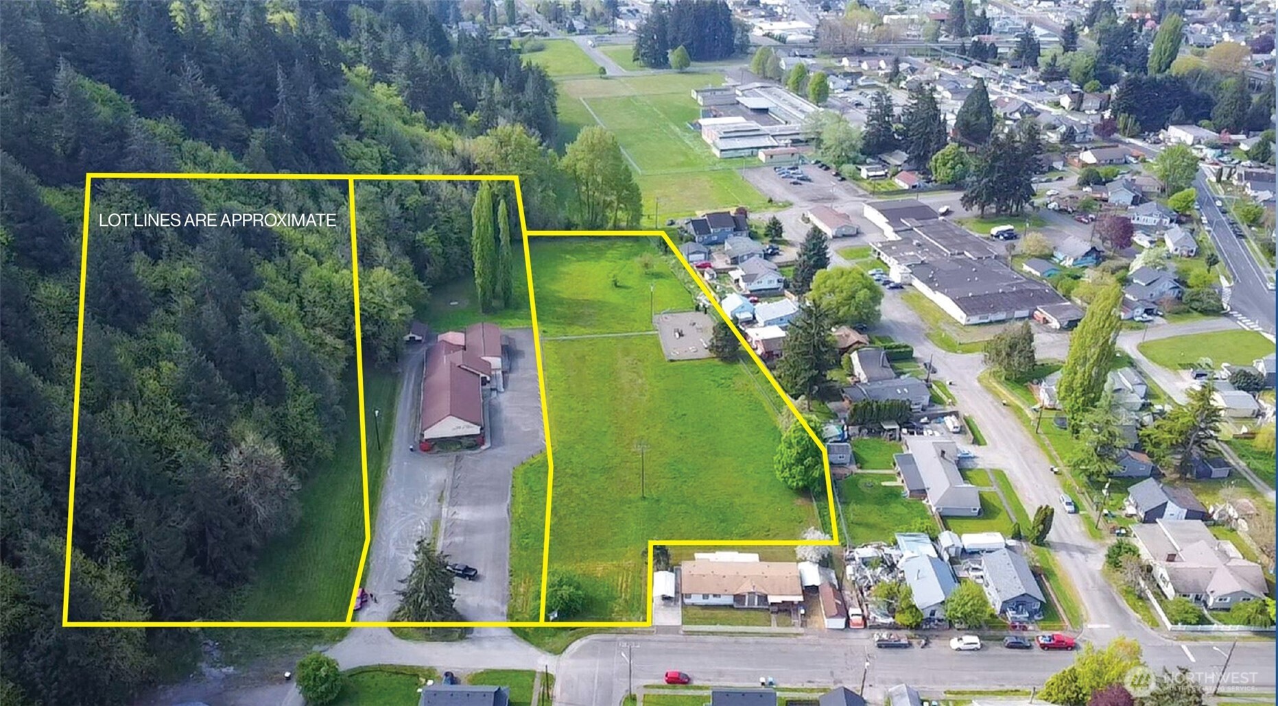 Rare opportunity with this 6.21 acres of incredible potential to build 56-79 Single/Duplex/triplex homes at the Base of Seminary Hill! Zoning allows mixed use, with flexibility to customize the neighborhood! Plan a full subdivision or a phased build-out. These 3 parcels offer multiple building options for diverse market demand and maximum land usage! The 3 parcels are tucked away next to a public school, at the end of the street, with all city amenities. Each lot can accommodate private garages, sidewalks, separate yards, green belt shared space for walking to the Seminary Nature Trails, or connecting to the nearby school. Downtown is a few blocks away and in the Heart of Centralia. I-5 within 4-6 minutes. Central to Seattle and Portland.