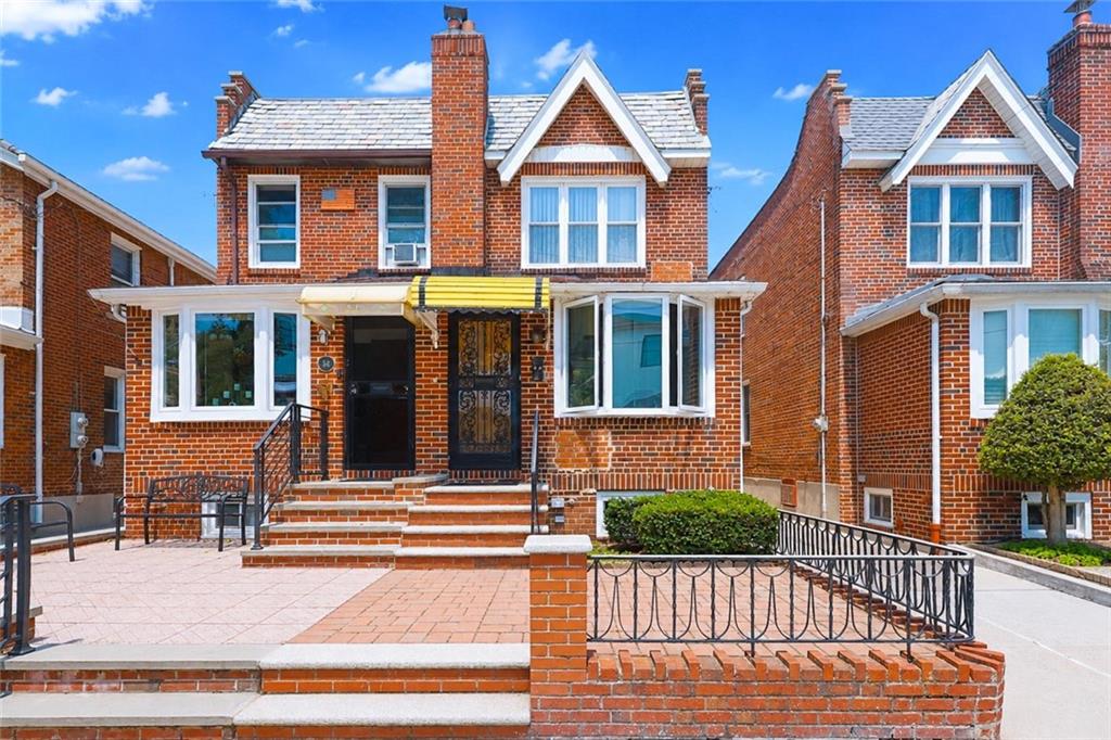 Rare-find semi-detached brick single-family home with a shared driveway and garage, ideally located in prime Bay Ridge! This beautifully maintained, move-in-ready residence offers a spacious duplex layout featuring 3 bedrooms and 1 full bathroom on the top floor over a bright and expansive first floor with a large living room, dining area, eat-in kitchen, and half bathroom. The full finished basement features an additional full bathroom and separate rear entrance, providing excellent recreational and flexible-use space. Additional highlights include beautiful hardwood floors, split A/C units throughout, a modern kitchen with granite countertops and stainless steel appliances, and abundant natural light. Conveniently located near shopping, restaurants, schools, parks, and public transportation. A rare opportunity to own a well-maintained semi-detached brick home with parking in one of Brooklyn’s most desirable neighborhoods.