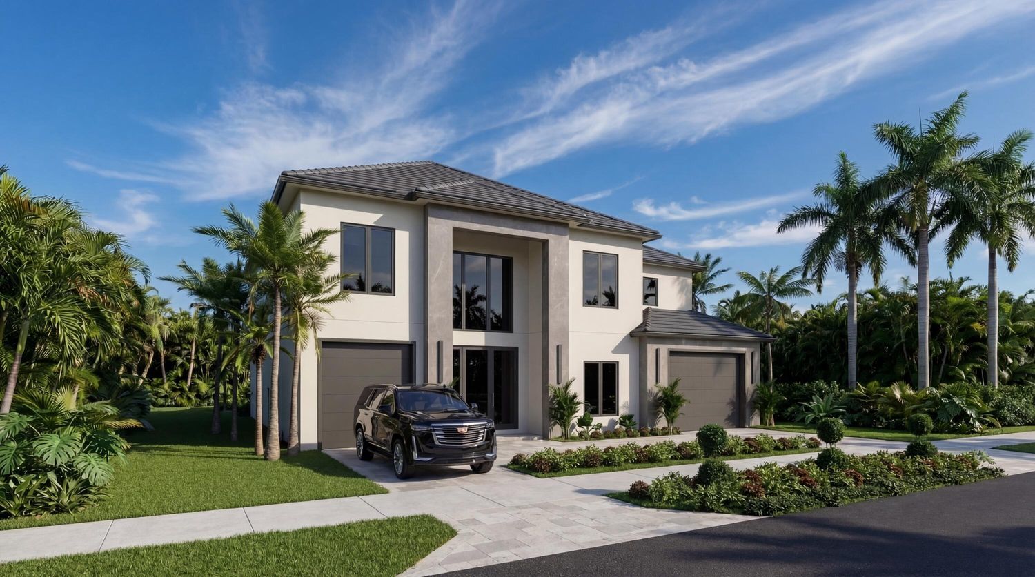New construction to be built with fully transferrable golf available. Step into 7,026 square feet of beautifully designed new construction, expertly built by NMB Custom Homes & Renovations. This 6 BD 7.5 BA residence is nestled within The Hamptons at the prestigious Woodfield Country Club, offering an elevated lifestyle in one of Boca Raton's most sought after communities. Designed with both sophistication and comfort in mind, the home features an expansive open floor plan that flows effortlessly from one living space to the next. The stunning chef's kitchen serves as the heart of the home, beautifully appointed with designer finishes and refined details that blend function with style. Soaring ceilings and walls of glass flood the interiors with natural light, enhancing the home's airy ambiance and highlighting the elevated finishes found throughout. Outdoors, a private backyard retreat awaits, framed by lush landscaping and thoughtfully designed for both relaxation and entertaining. Every detail has been carefully considered to create a serene yet striking residence that embodies modern luxury living. $500,000 premium for golf membership not included