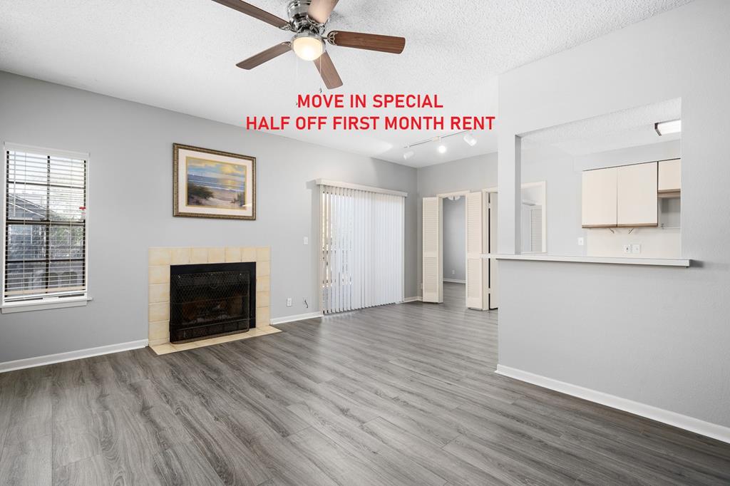 Wonderful Upstairs Oak Bay Condo not far away from the Pool. Master bedroom suite has an adjoining TV Room or office space and a large walk in closet. Appliances are included as well as water, sewer, trash.