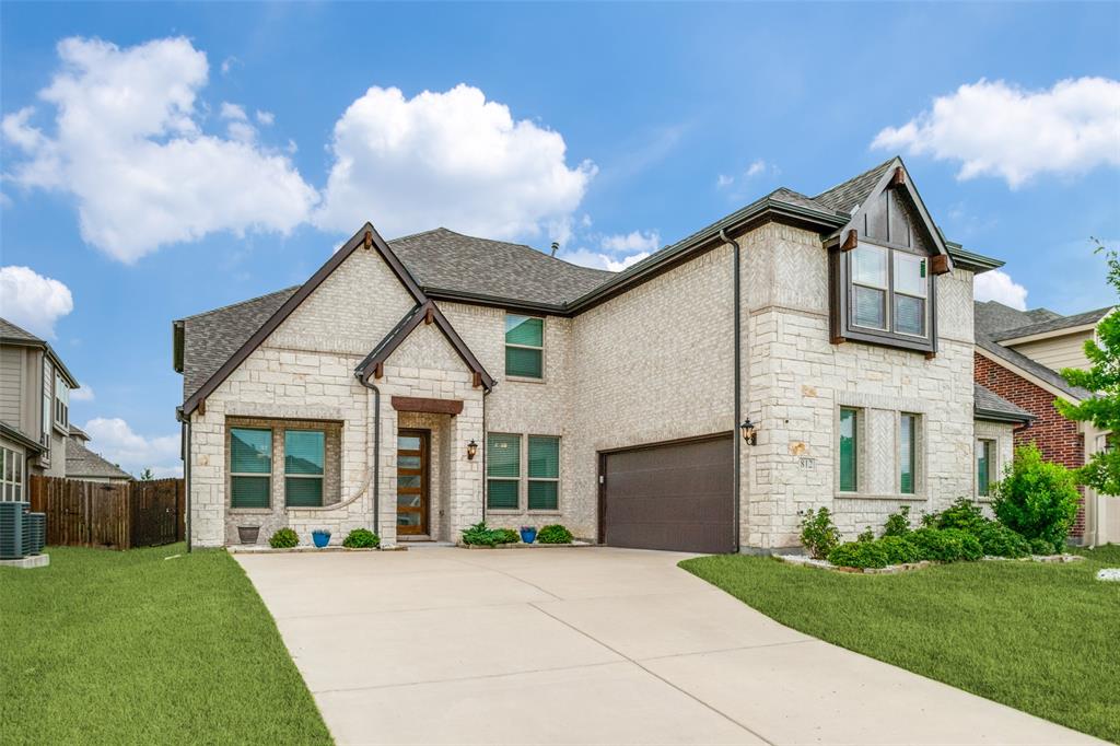 Four bedrooms, each with its own walk-in closet, plus a private study and a formal dining room — this 2022-built home in West Crossing is set up for real flexibility. The primary suite is a true retreat with a garden tub, separate shower, and dual sinks. Downstairs, a media room; upstairs, a game room big enough for a pool table and then some. The kitchen is built for entertaining — oversized island, custom cabinetry, and a large walk-in pantry — and every tap in the house runs through a whole-home water filtration system, with reverse osmosis at the kitchen sink for drinking water. Durable LVP flooring runs throughout the main living areas, and a 30-year architectural shingle roof was just installed. Step outside to a covered patio and a backyard with real room to use. The stone-and-brick facade and high-pitched rooflines make a striking first impression from the street. Beyond the home, West Crossing offers a community pool, clubhouse, playground, and jogging trails. This home is also available for lease, and owner financing is available for qualified buyers who want to move forward without the constraints of traditional bank lending. Financing incentives available to qualified buyers - contact listing agent for details.