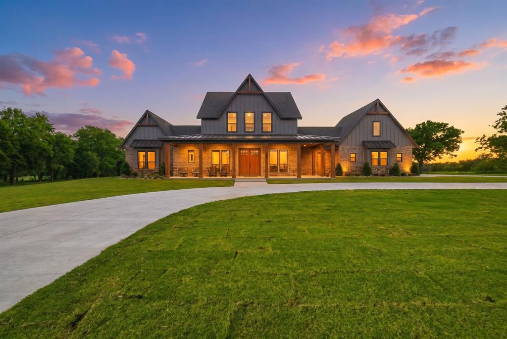 STUNNING NEW CONSTRUCTION ON 46+ ACRES NEAR LAKE TEXOMA BACKING UP TO CORP LAND WITH AG EXEMPTION! Experience the pinnacle of luxury, privacy,& country living in this brand-new architectural masterpiece. This property seamlessly blends ultra-high-end modern living with an uncompromised agricultural lifestyle. Built to absolute perfection, no expense was spared in crafting this custom home. Every detail showcases premium quality & meticulous craftsmanship: Designer Kitchen & Baths: Loaded with upgraded custom cabinetry, elite stone countertops,& a professional-grade appliance package. Premium Finishes: Upgraded flooring, designer lighting,& high-end plumbing fixtures flow throughout the open layout. Luxury Master Suite features a private oasis. Home has tankless water heater for endless hot water. The rear of the property transitions into a dense, mature tree line offering unmatched privacy. Located close to Cedar Mills Marina & Walnut Creek Marina!