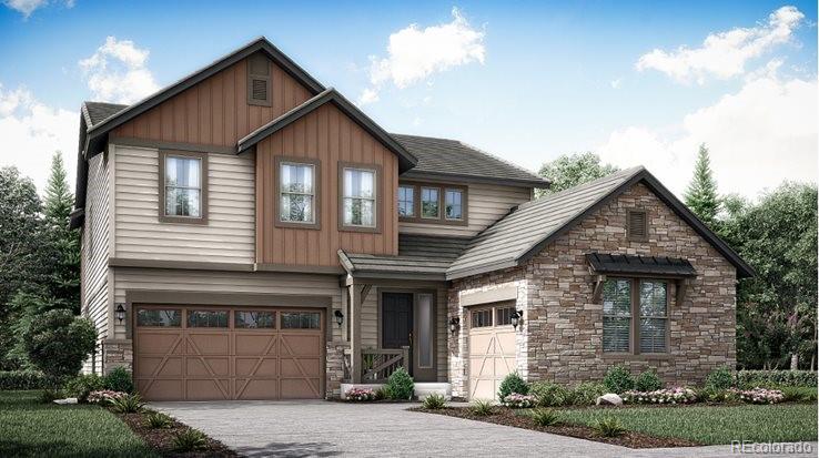 **Contact builder today about Special Financing for this home - terms and conditions apply**Anticipated Completion July 2026!! This stunning Aspen 2-story features, 5 beds (4 upper and 1 main), 4 baths (3 upper & 1 main), laundry, great room, kitchen, unfinished basement for your future expansion, 2 + 1 car garages and more. Beautiful finishes and upgrades throughout including stainless steel appliances, luxury vinyl plank floors, covered back deck and more.  The builder provides the latest in energy efficiency and state of the art technology with several fabulous floorplans to choose from. Energy efficiency, and technology seamlessly blended with luxury to make your new house a home. Red Rocks Ranch offers single family homes for every lifestyle. Close to dining, shopping, entertainment and other amenities. Welcome Home! Photos and walkthrough tour are a model only and subject to change.