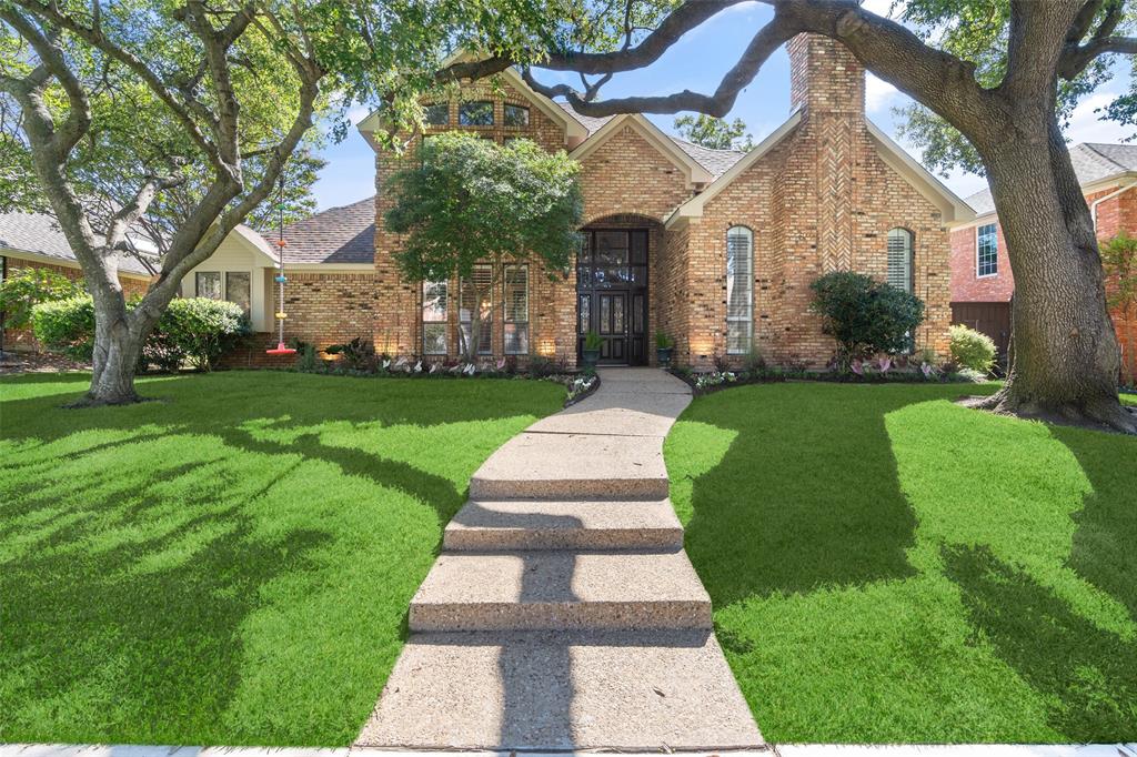 Enjoy refined living in this exceptional custom home, perfectly situated in Whiffletree, which is recognized as one of Plano's Platinum Level BEST neighborhoods! This stunning home has striking curb appeal and the thoughtfully designed interior is filled with natural light, elegant finishes, and extensive updates and upgrades throughout. Two large, spacious living areas flow seamlessly, offering the perfect blend of comfort and sophistication. The generously sized living room boasts a fireplace with a gas-start, and the den has a wet bar to make entertaining easy. The wonderfully updated kitchen features gorgeous, extensive custom cabinetry that offers an impressive amount of storage space for even the most well-equipped chef, all new stainless steel appliances, a large island, and a wine fridge. Enjoy your meals in the lovely, spacious formal dining room or in the charming breakfast nook, with its built-in cabinets. Each bedroom offers a private ensuite bathroom or a jack-n-jill bath, all of which have been exquisitely renovated with quartz countertops, beautiful tile, designer paint choices, tasteful lighting and fixtures, and updated plumbing. The primary bath renovation also includes a complete shower rebuild with a raised ceiling. Additional improvements include fresh exterior and complete interior paint, the rich woodwork throughout the home has been lovingly restored to life, and all carpet has been replaced. HVAC was replaced in 2023, and the roof in 2021. The backyard is a private, peaceful retreat, with recently trimmed trees, fresh sod, and a deep, covered patio that has entrances to the den, master suite, as well as direct entry to the half bath. Located near top-rated Plano schools, parks, shopping, dining, and major commuting routes, this home combines custom quality with prime location. Every detail reflects pride of ownership and timeless appeal - a true opportunity in one of Plano's premier communities!