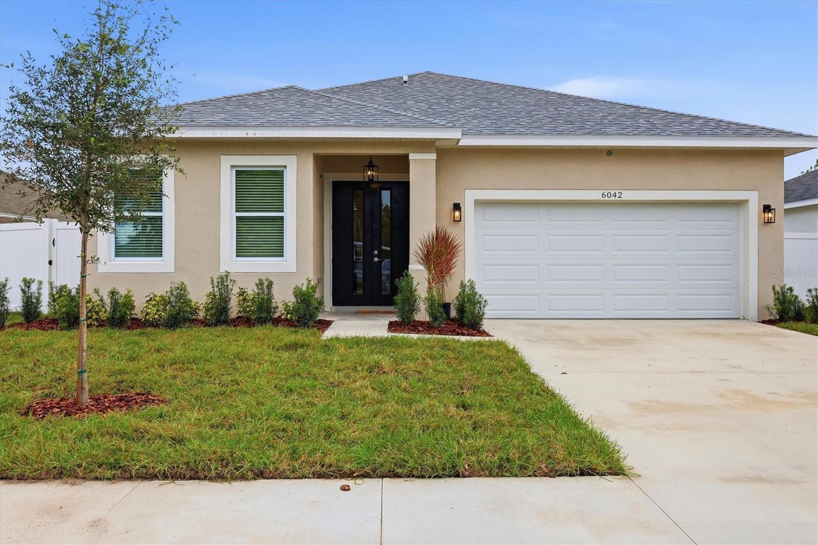 Short Sale. BRAND-NEW CONSTRUCTION — BEAUTIFULLY FINISHED AND READY TO MOVE IN! Welcome to 6050 105th Terrace N in Pinellas Park! This beautifully designed new home offers 4 bedrooms, 2½ bathrooms, approximately 1,802 square feet of living space, and a spacious 2-car garage (20x20). Attractive curb appeal, fresh landscaping, and inviting covered entrance with elegant double doors. Open interior featuring high ceilings, beautiful flooring, modern lighting, and tasteful finishes throughout. The thoughtfully designed floor plan offers comfortable living spaces with plenty of natural light. The kitchen features white cabinetry, attractive countertops, and contemporary finishes that complement the home's clean, modern style. The primary bedroom is spacious and inviting, while the three additional bedrooms offer plenty of flexibility for guests, a home office, or whatever suits your needs. One of the nicest features is the COVERED REAR PATIO overlooking a fully fenced backyard. It's a wonderful space to enjoy your morning coffee, relax in the evening, or entertain friends and family, with room to create your own outdoor retreat. Built by a local builder with attention to detail, this home offers the comfort and convenience of brand-new construction without the wait. Conveniently located near shopping, dining, schools, major roadways, and a short drive to the beautiful Gulf beaches. Come see this beautiful home in person and discover everything it has for you and your family. Schedule your private showing today!