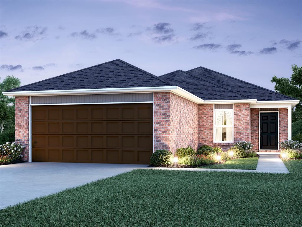 The ARMSTRONG floor plan is a three-bedroom home providing convenient single-story living. An open-concept layout blends the kitchen, living and dining areas to maximize interior space, while two secondary bedrooms provide a comfortable retreat for both guests and residents. The luxurious owner’s suite is nestled into a private rear corner and features a full bathroom and walk-in closet. Prices, dimensions and features may vary and are subject to change. Photos are for illustrative purposes only.