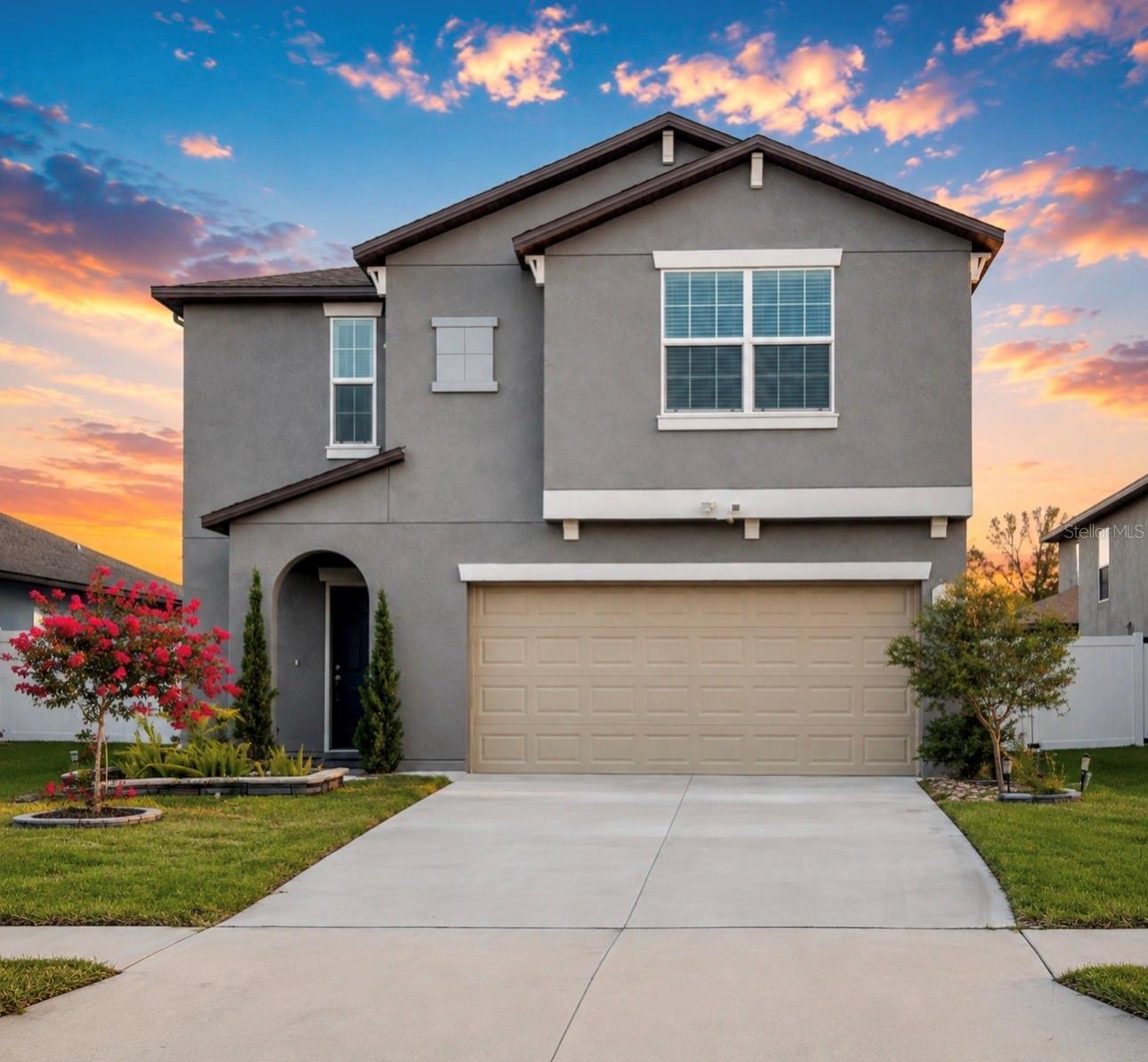 This stunning and beautiful 5-bedroom, 2.5-bath home is located in the highly desirable Abbott Square Community offers an exceptional combination of space, comfort, and lifestyle. From the moment you step inside, you’ll appreciate the inviting atmosphere and beautiful details throughout the home.Step outside and fall in love with the spectacular, fully fenced backyard, beautifully enhanced with decorative stone accents, landscaped garden areas, and charming outdoor details, creating a private and inviting setting perfect for relaxing, entertaining, and enjoying time with family and friends.Located in the desirable Abbott Square community, residents enjoy fantastic resort-style amenities, including a beautiful clubhouse, resort-style swimming pool, fitness center, playground, and recreational areas. Tennis facilities are also conveniently located nearby, adding another recreational option.The location is truly exceptional! Conveniently located near restaurants, shopping centers, entertainment, schools, and everyday conveniences, with easy access to major highways and convenient connections to Wesley Chapel and Tampa.Five bedrooms, 2.5 bathrooms, a spectacular fenced backyard, resort-style amenities, and an outstanding location — this home truly has it all!