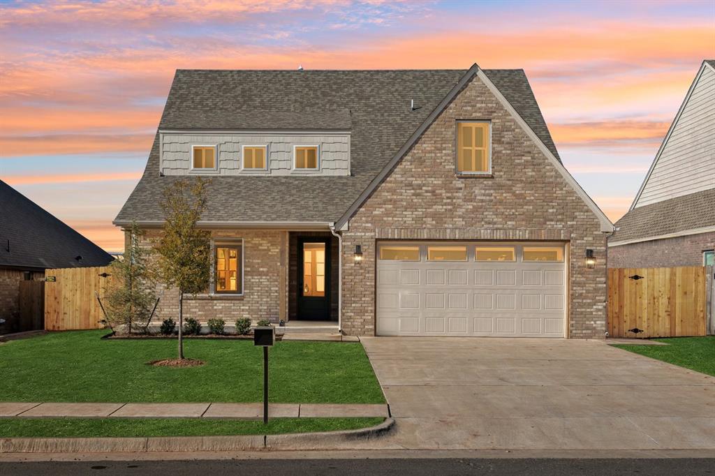 Stylish Modern Two-Story in Covell Valley! Located in northeast Edmond, this quality-built home by Ripple Creek Homes offers great curb appeal and an impressive first impression. Step inside to a large entryway that leads into the main living areas. The kitchen features custom tilework, quartz counters, center island, gas range, built-in microwave, and a large pantry. The living room is spacious and has a beautiful fireplace and large dining space. The primary suite is conveniently located downstairs and features a spacious bathroom, walk-in shower, soaking tub and large walk-in closet. Also downstairs is the laundry room with counter and mud bench, a well-appointed half bath, and an large office/study that could be used for a second dining. Three generous upstairs bedrooms~each with walk-in closets...are complemented by a full bath and an impressive loft landing large enough to serve as a true third living area. One of the upstairs bedrooms could serve as a large bonus room. Throughout the home, you'll find refined design details...wood floors on the main level, custom carpets and a curated blend of tile, lighting, and color selections that give the home a modern, sophisticated feel. 2-inch blinds, full gutters, fully fenced, tankless hot water tank and the list goes on. Covell Valley is a fast-growing Edmond community with a neighborhood pool and clubhouse. The location is minutes from I-35 and surrounded by major new commercial growth. ShowBiz Cinemas and several retail options are already nearby, with additional restaurants and destinations—such as Ruth’s Chris, Texas Roadhouse, Shake Shack, Whole Foods, and more~planned for the area. This is quickly becoming one of Edmond’s most vibrant and convenient locations. Experience the Ripple Creek difference in this beautifully crafted home. Buyer to verify taxes.