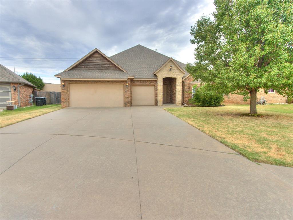 Welcome home to 641 SW 28th Street in the Lake Woods addition, right in the heart of Moore! This 4-bedroom, 2-bath home offers a flexible floor plan with a fourth bedroom that could also make a great home office, playroom, or bonus space. Inside, you'll find wood, carpet, and tile flooring, a cozy gas fireplace, and double vanities in both bathrooms. A three-car garage provides plenty of extra parking and storage and includes an in-ground storm shelter. Step outside to a covered back patio, perfect for relaxing, grilling, or entertaining. Enjoy neighborhood amenities including a pond and walking trails, plus a convenient location just minutes from shopping, dining, schools, and everything Moore has to offer.