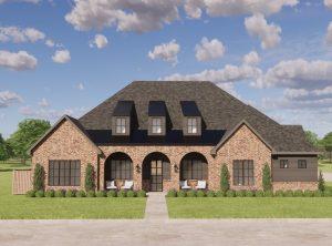 Welcome to FALLBROOK, one of Edmond's most desirable neighborhoods! Step into the popular June plan offering upgraded modern finishes with a traditional touch. 12 ft ceilings, larger windows + built-ins in living area. A very versatile floor plan with 3166 sq ft (mol) all on one level!  4 Bed + media room & study nook. Lovely beams in the entry, side covered patio with Friend's entrance. Butler's & walk-in food pantry, fabulous storage, luxury owner's retreat & bath with 2 primary vanities & closet-connects to utility room feature. Spacious guest rooms & nice walk in closets. Large covered patio offers additional entertaining space for gatherings. 3 car-side entry garage, TREX fencing, garage door openers, full guttering & irrigation are a few of the custom features. Enjoy the finest community amenities situated on acres of manicured common area. Clubhouse offers a full serving kitchen w/large entertaining space and workout facility. Lovely walking trail with several community ponds. Sports courts include volleyball and full court basketball. Estimated finish March 2026.