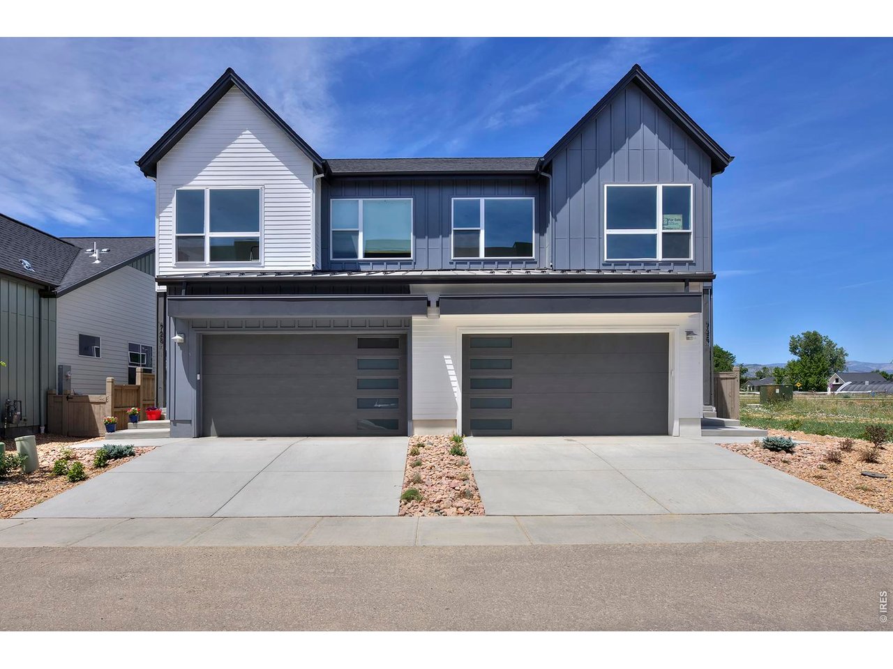 $20K BUILDER INCENTIVE to apply toward a rate buy-down, appliances, window coverings, or closing costs OR SELLER FINANCING OPPORTUNITY AVAILABLE! Seller may consider financing with an acceptable offer and mutually agreeable terms. Rates potentially as low as 4% depending on down payment amount, buyer qualifications, and overall offer terms. Financing may be structured for up to 3 years. All terms are negotiable and subject to seller approval. Contact Markel Homes Sales Manager for details.. Enjoy the style and comfort of a single-family home with the ease of low-maintenance living in this west-facing, 2-story modern farmhouse duplex on a premium lot. Abundant windows, wide-plank flooring, a gas fireplace, and an open floor plan create bright, cheerful living spaces. The kitchen includes Whirlpool stainless appliances, a pantry cabinet, trash/recycle rollout, quartz countertops, a Blanco single bowl undermount sink, and a versatile island. Durable luxury vinyl flooring spans the entire main level. Enjoy the west facing deck with covered trellis off the living/dining area and the west-facing balcony off the primary bedroom, overlooking the fenced backyard. The primary suite features a walk-in closet and a spacious bath with a dual-sink quartz vanity, poured shower pan, Euro-glass shower enclosure, freestanding tub, and private water closet. Opt to finish the basement with a rec room, full bathroom, and bedroom for more space or leave for storage.