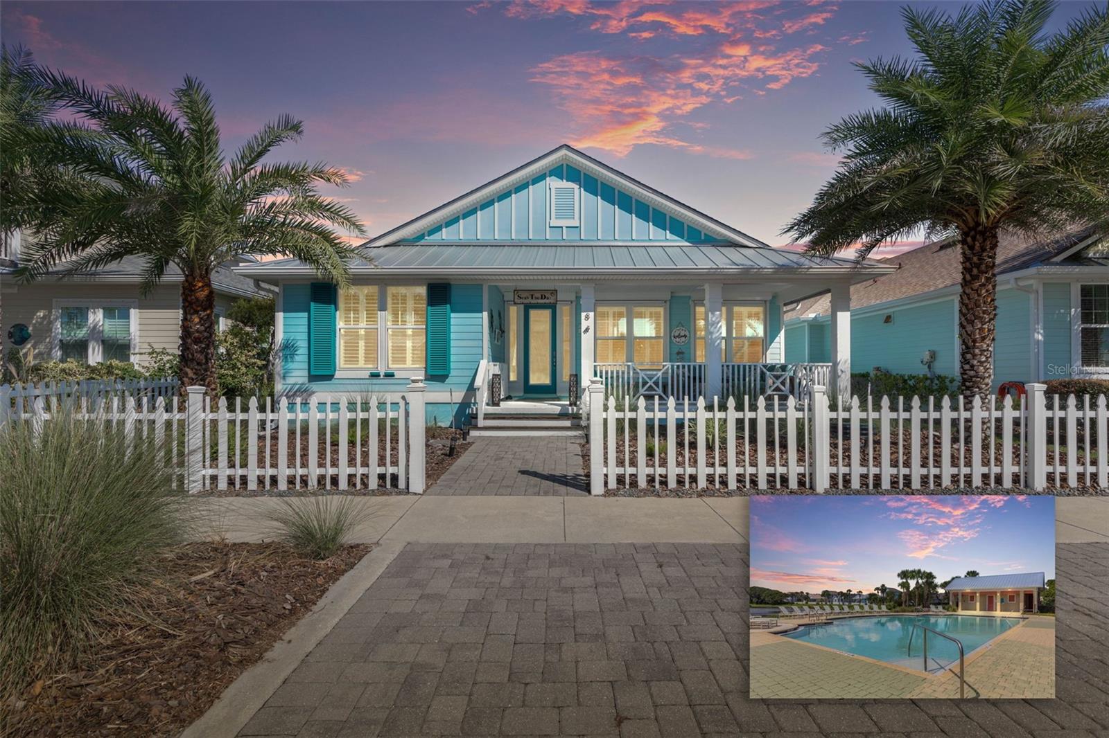 Island Living, Uncovered.There's a stretch of A1A that still feels like a secret along the quiet side of Florida's coastline, just south of Crescent Beach and a mile south of Marineland, where the pace slows and the sunsets take their time. That's where you'll find Beach Haven, a gated enclave with deeded beach access, a community pool made for evening skies, and a path that winds around a serene lake to an enchanting little footbridge. Yes, you've discovered paradise....Inside the gates, 8 Hidden Treasure Drive is ready for its next chapter. Offering three bedrooms, two baths, and 2018 square feet of thoughtfully updated coastal living, with a screened in outdoor porch built to carry the coastal living outdoors and allowing the entertaining of family and friends after a day at the beach.The updates are the kind that matter: a new marine-grade A/C (2023), impact-glass custom front door as well as storm shutters on windows and screened in porches, hardie-plank cement siding and stem wall construction, and a new gas cooktop (2024) all wrapped in fresh interior paint. The dining room offers tray ceiling and custom glass accent lighting, that nod to a touch of coastal polish in the dining room and over the large island.Looking for turnkey? This one can be. Furnishings and housewares are available, as seller prefers to convey furniture to the buyer upon successful sale of the home. Also, a garage hoist for extra parking, making it an effortless landing spot for snowbirds ready to trade winter for tide pools, sunshine and strolls by the sea.Hidden Treasure, indeed.Buyer To Verify their own measurements.