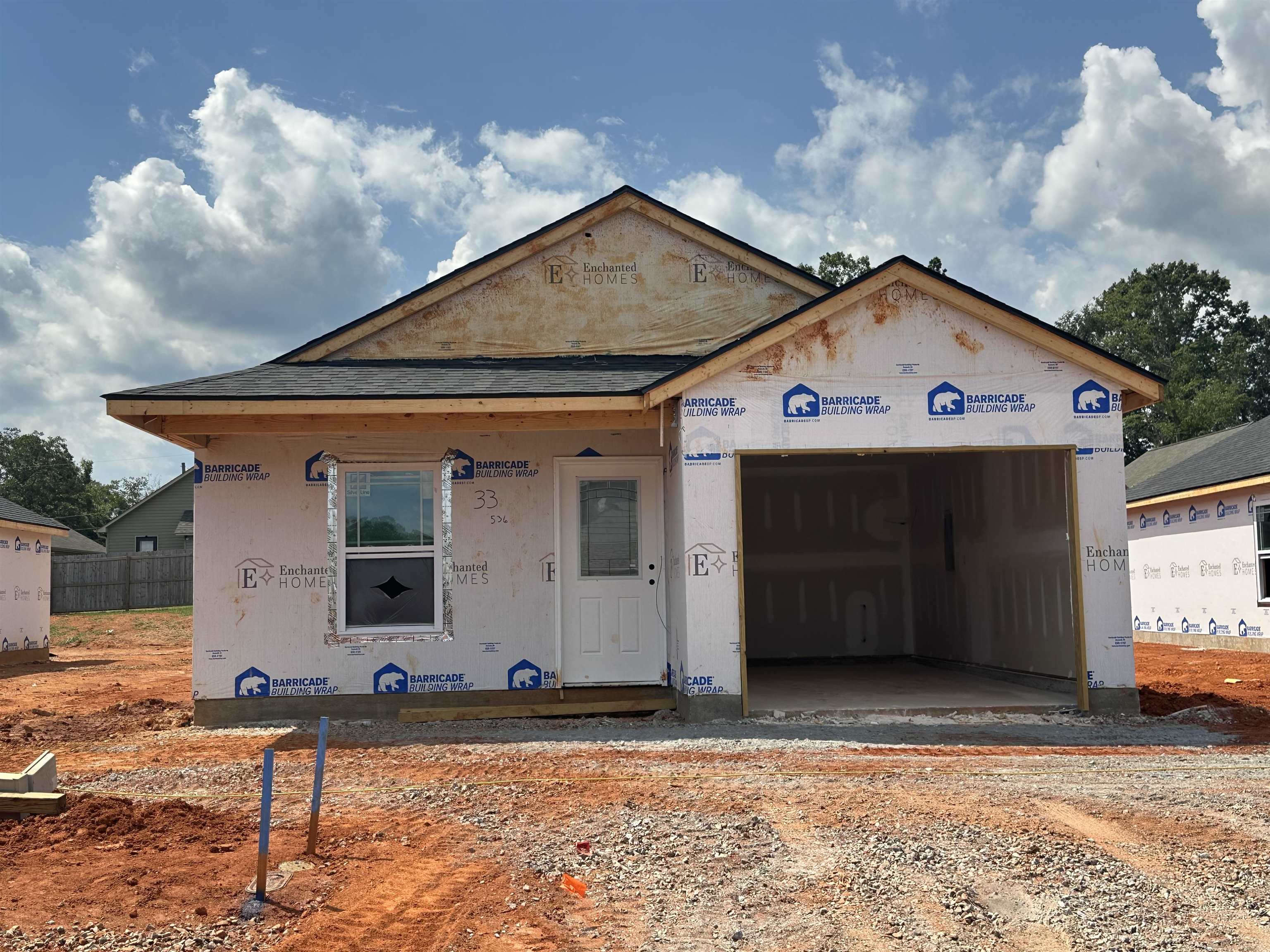 The Wesley Plan. Affordable new construction with 10 year warranty! 30 year architectural roof. Fully Sodded Yard. Luxury Vinyl Plank. 6x10 back patio. Built by local builder! Must see! Ask about $7,500 Builder Incentive!