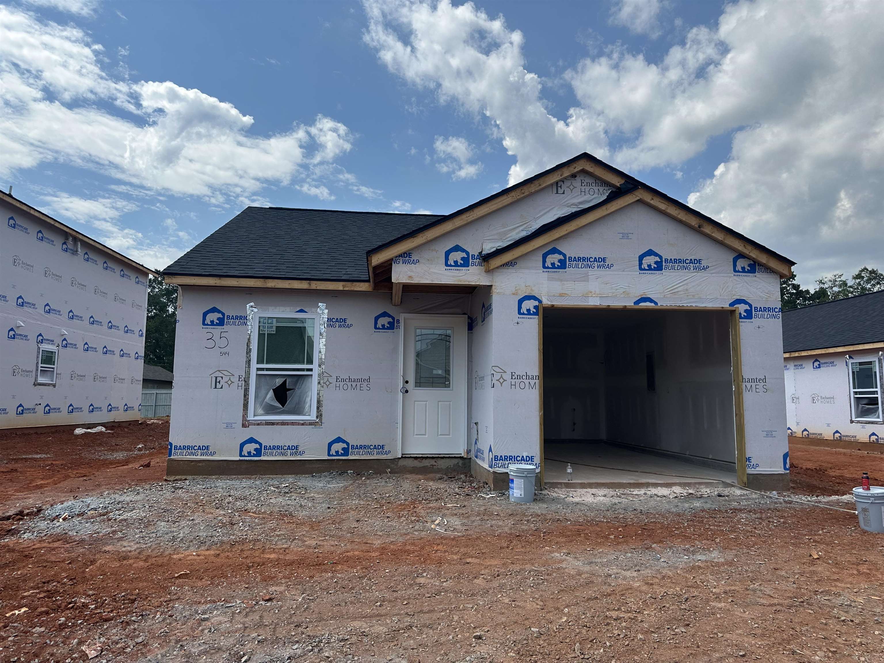 The Kline floor plan is a 2 bedroom, 1 bathroom single story home with 1 car garage. Standard features include Walk in Laundry, Luxury vinyl plank flooring in kitchen, dining and wet areas, Concrete back patio, and fully sodded yard! Great opportunity at a great price! Ask about $7,500 Builder Incentive!